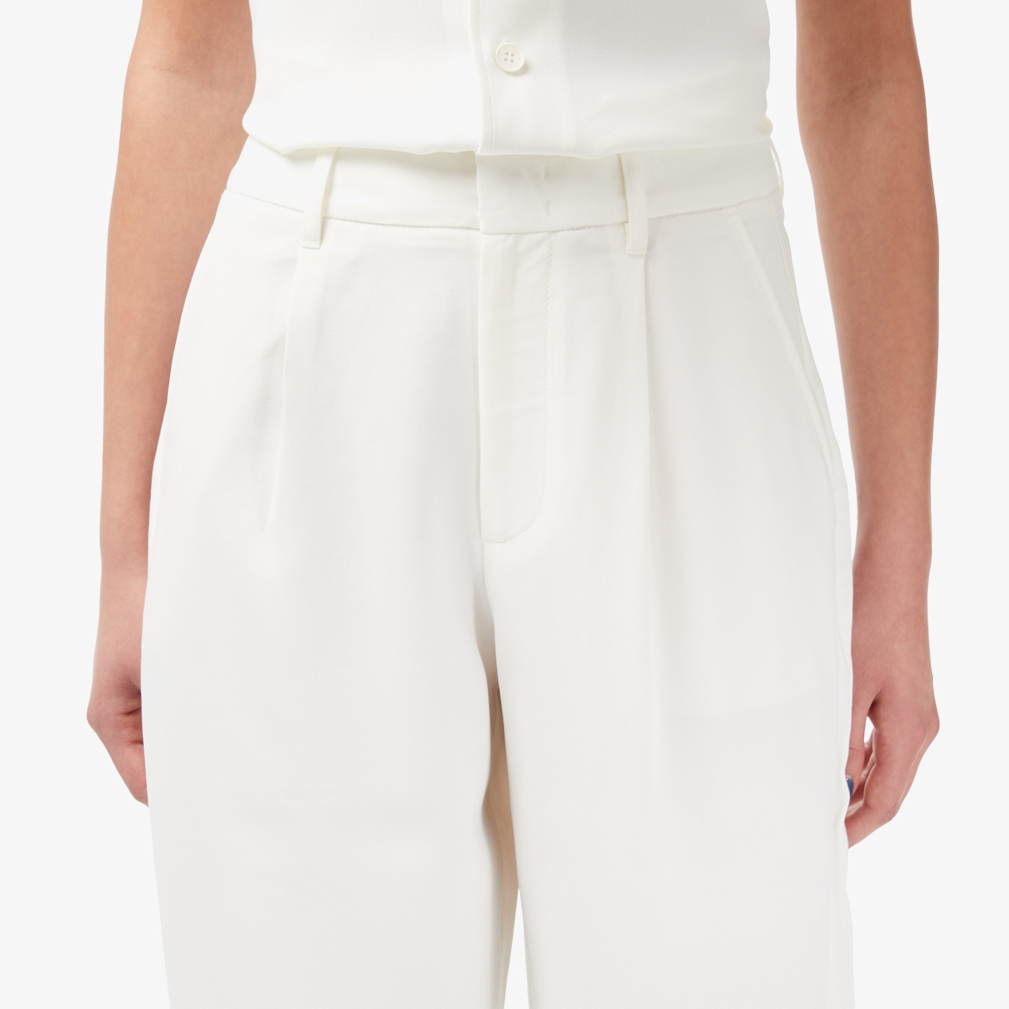 Kadın Relaxed Fit Krem Pantolon