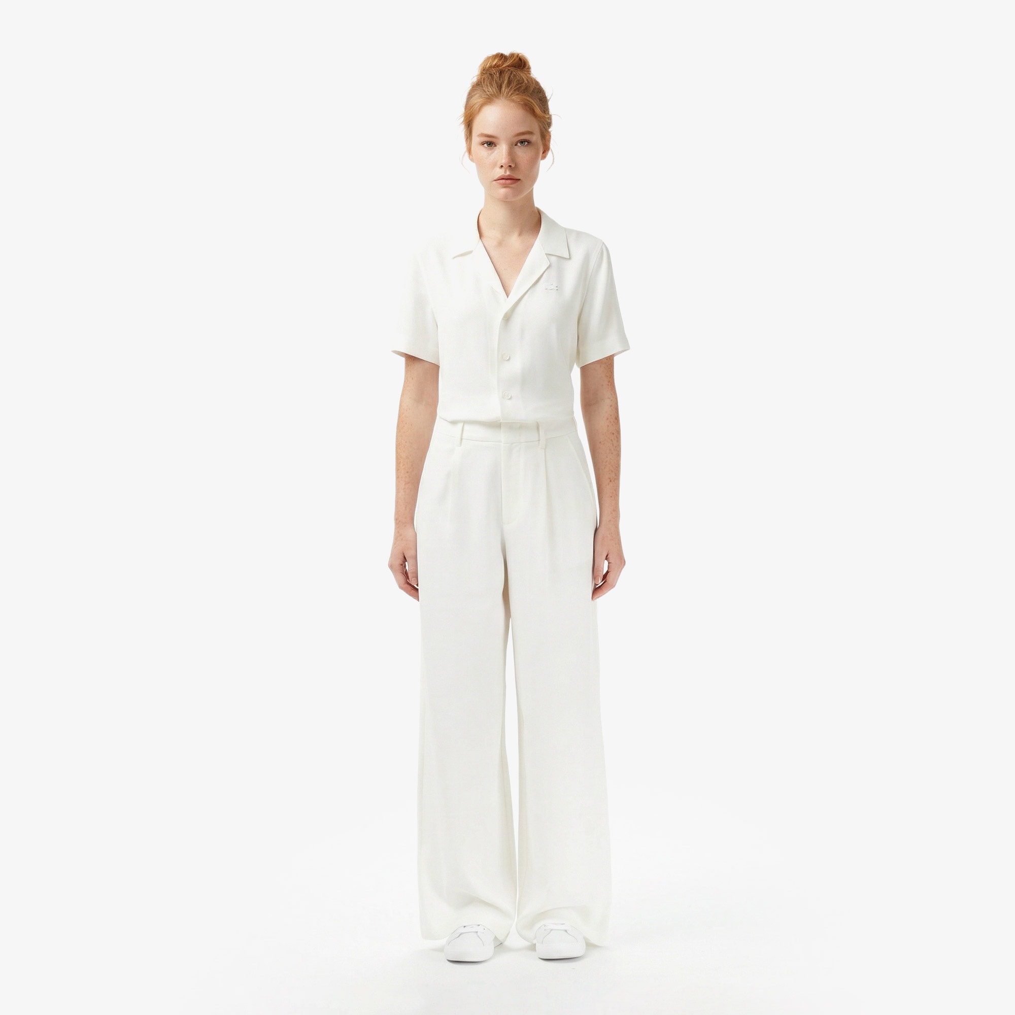 Kadın Relaxed Fit Krem Pantolon