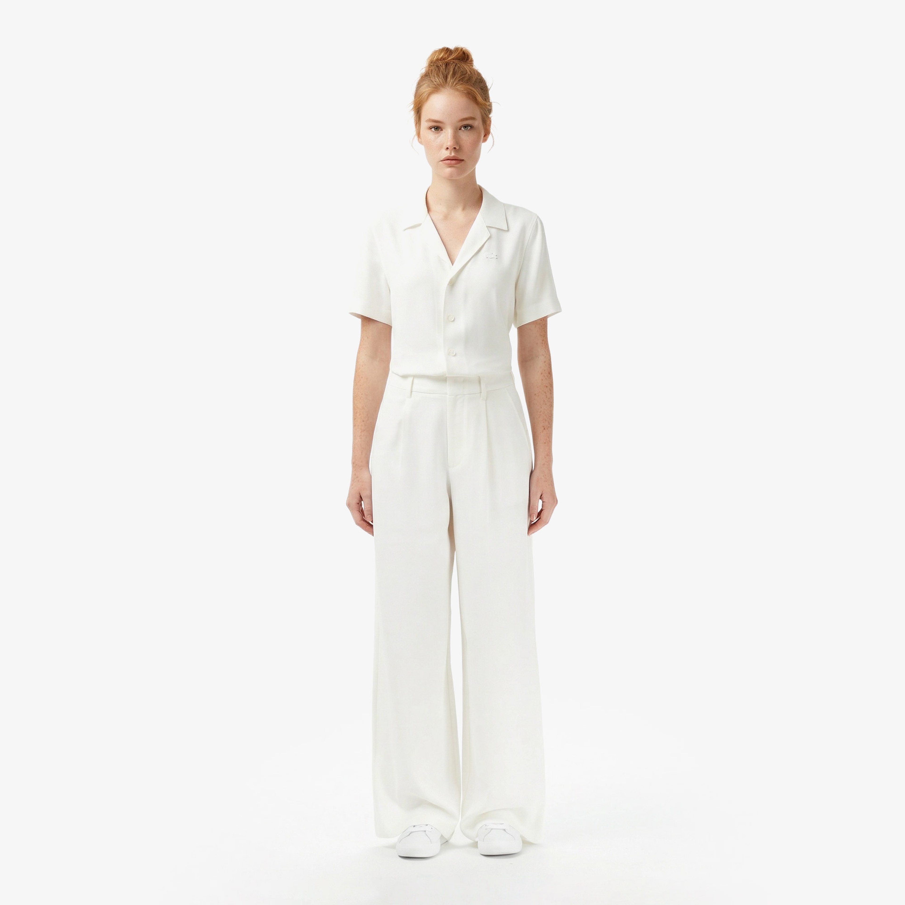 Kadın Relaxed Fit Krem Pantolon