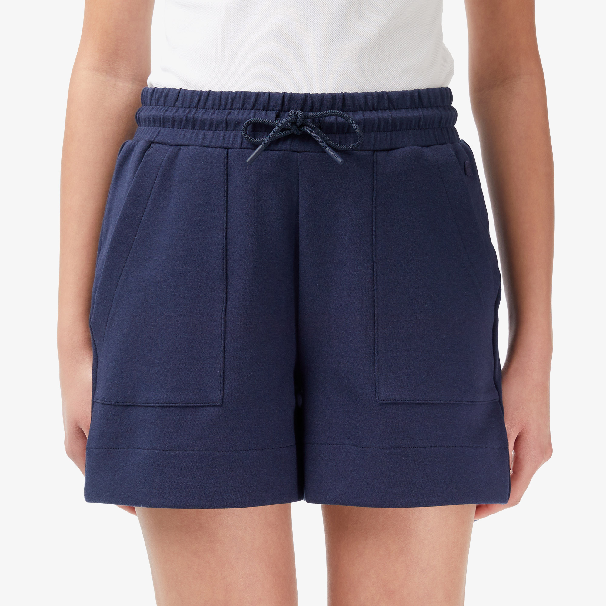 Lacoste Kadın Relaxed Fit Lacivert Şort görsel 7