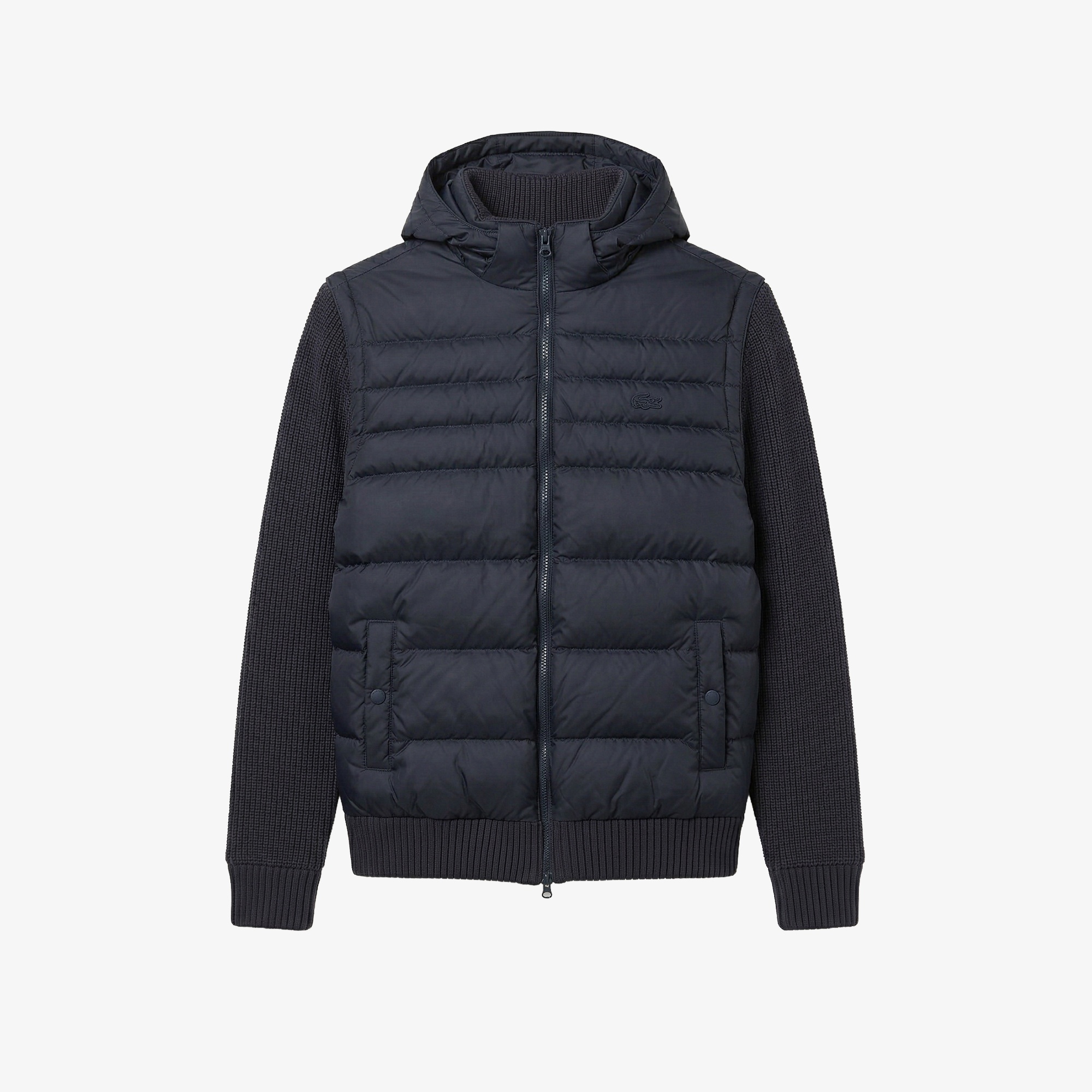 Erkek Kapüşonlu Lacivert Mont