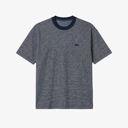 Erkek Oversize Fit Bisiklet Yaka Lacivert T-Shirt Lacivert