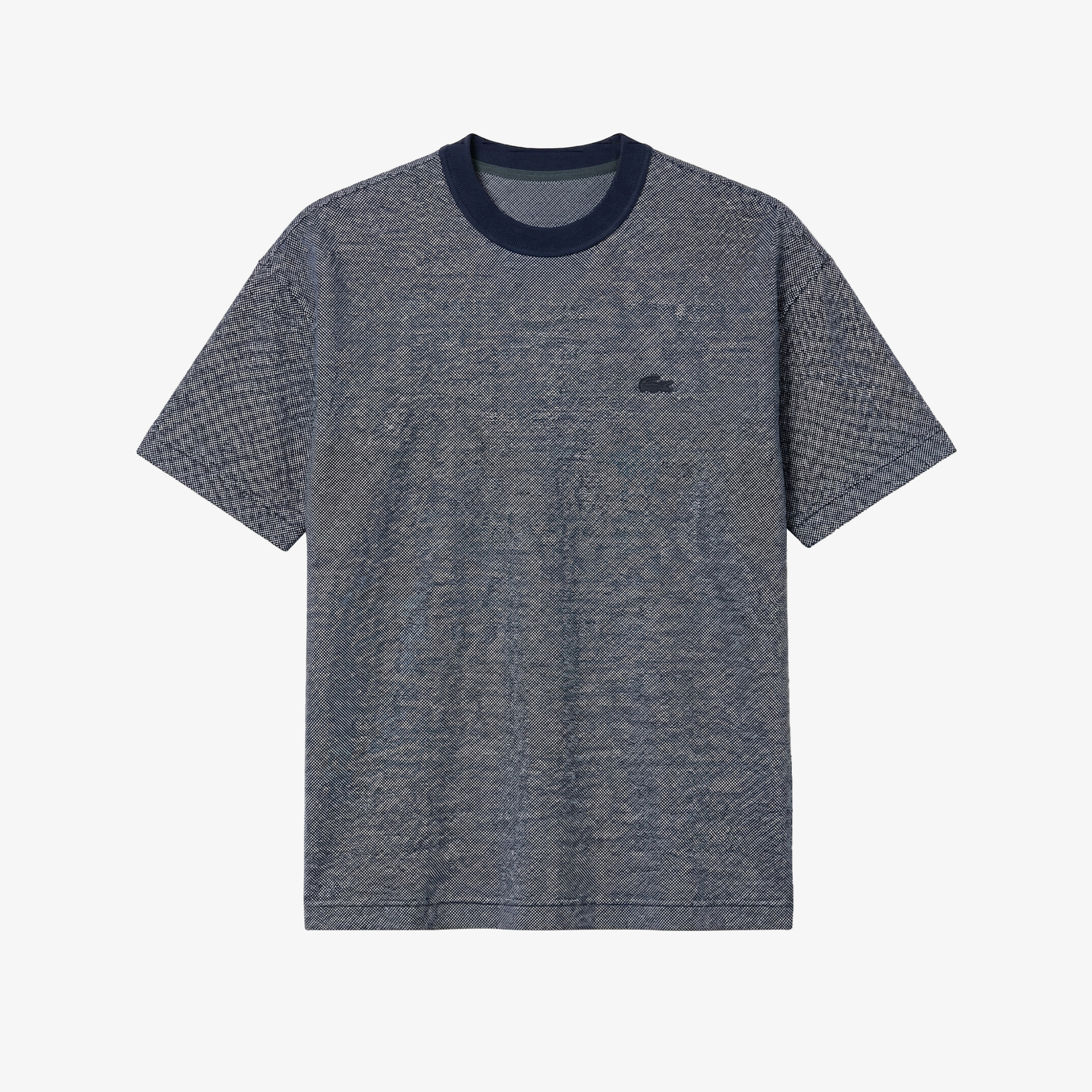 Erkek Oversize Fit Bisiklet Yaka Lacivert T-Shirt Erkek Oversize Fit Bisiklet Yaka Lacivert T-Shirt