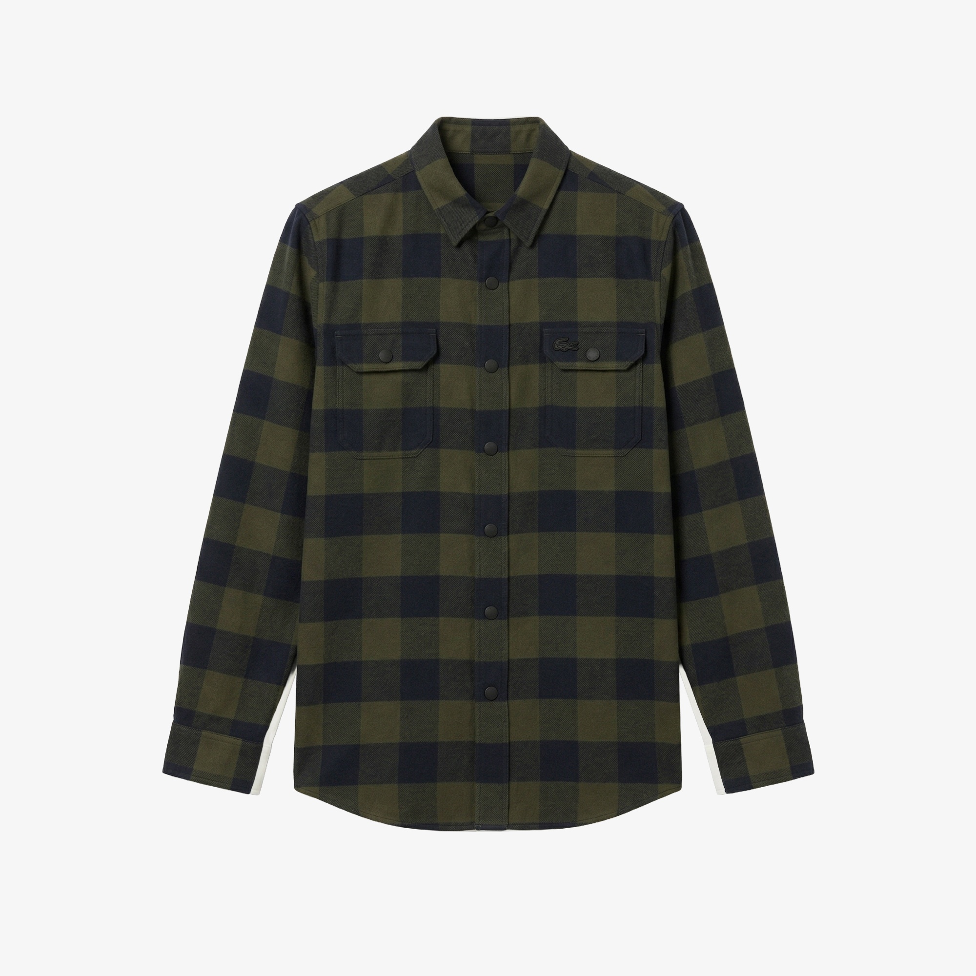 Erkek Slim Fit Ekose Yeşil Gömlek