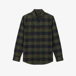 Erkek Slim Fit Ekose Yeşil Gömlek Yeşil