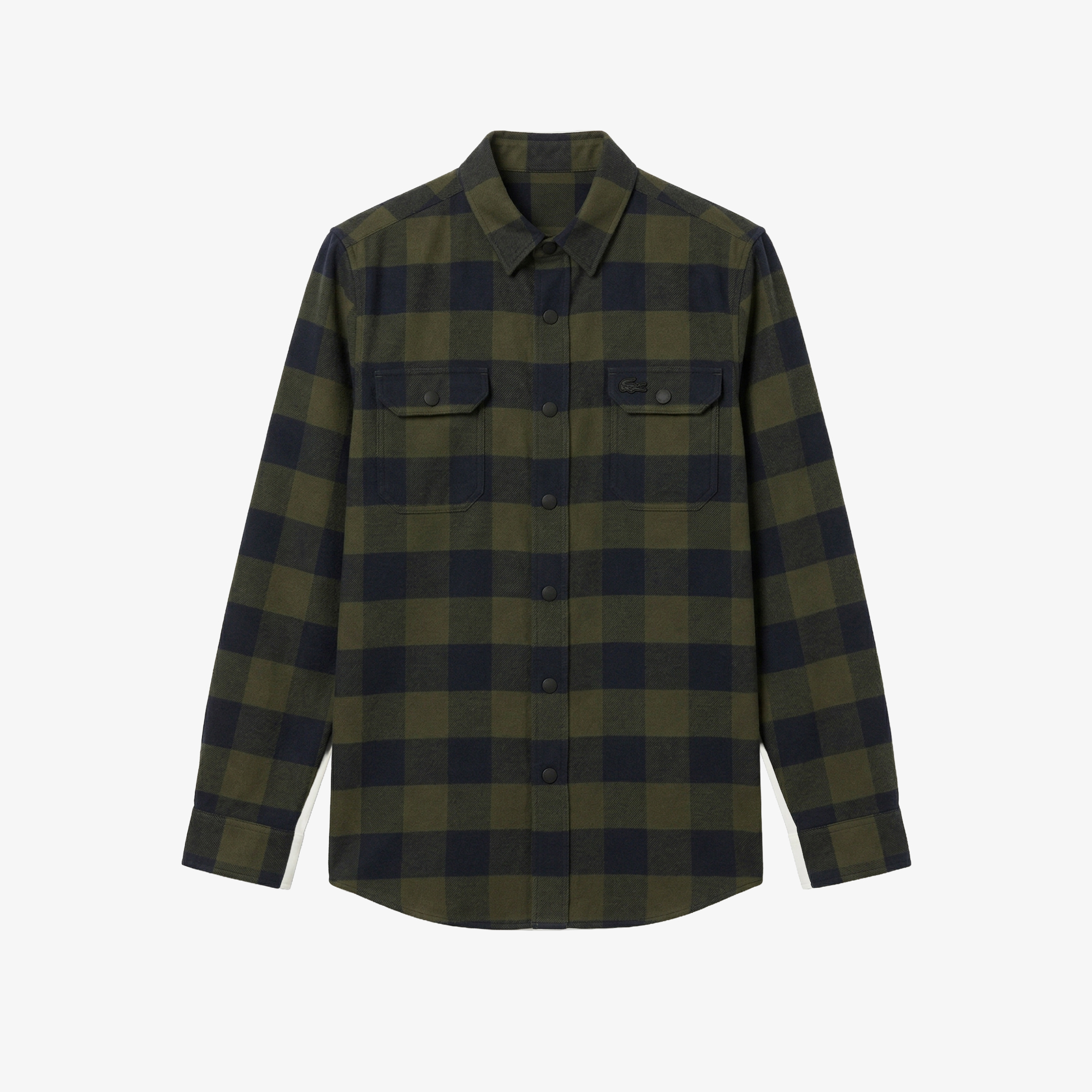 Erkek Slim Fit Ekose Yeşil Gömlek