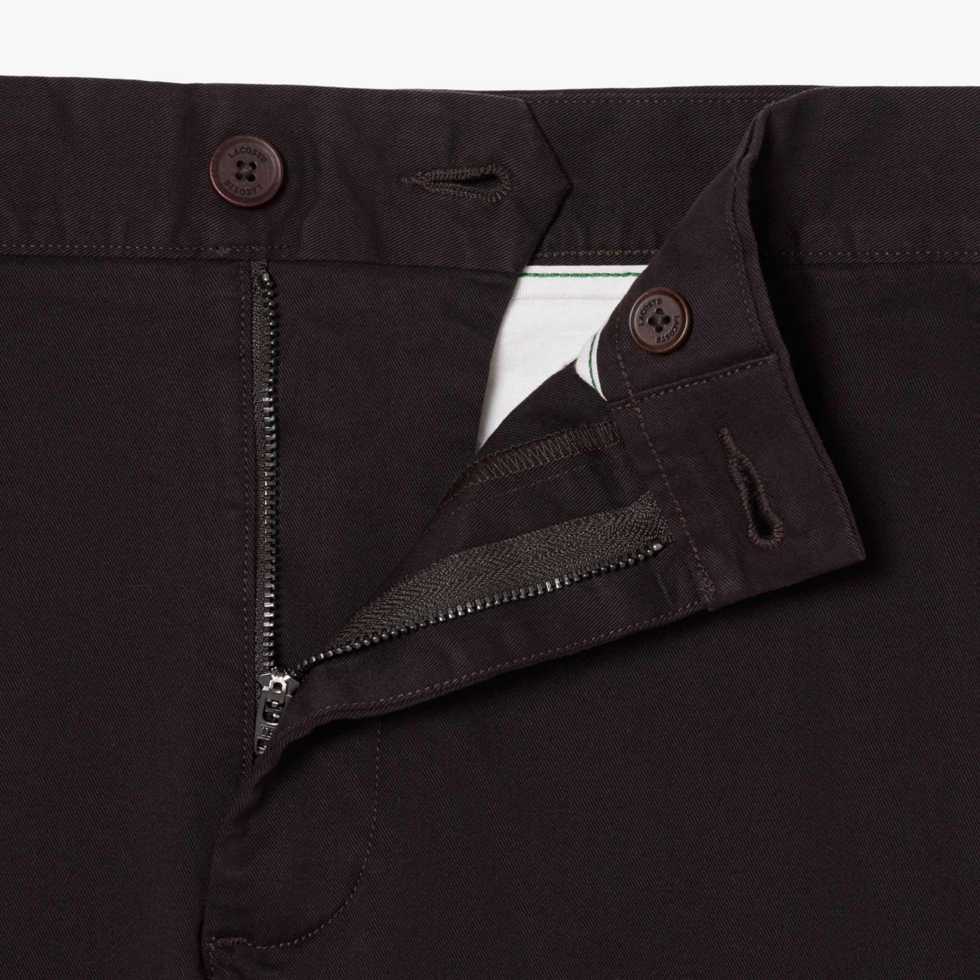 Lacoste Erkek Slim Fit Koyu Kahverengi Bermuda Şort görsel 7