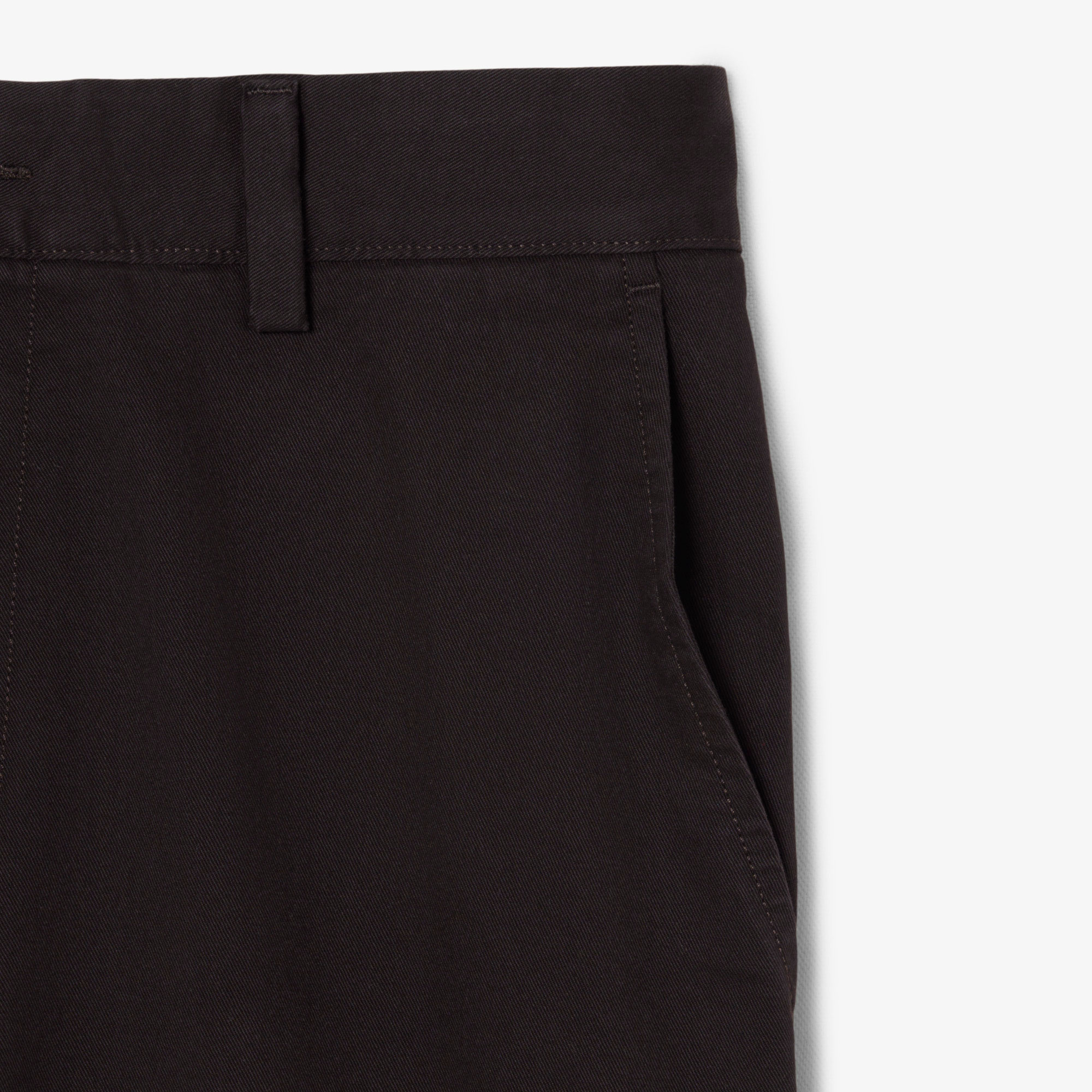Lacoste Erkek Slim Fit Koyu Kahverengi Bermuda Şort görsel 6
