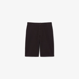 Erkek Slim Fit Koyu Kahverengi Bermuda Şort Kahverengi