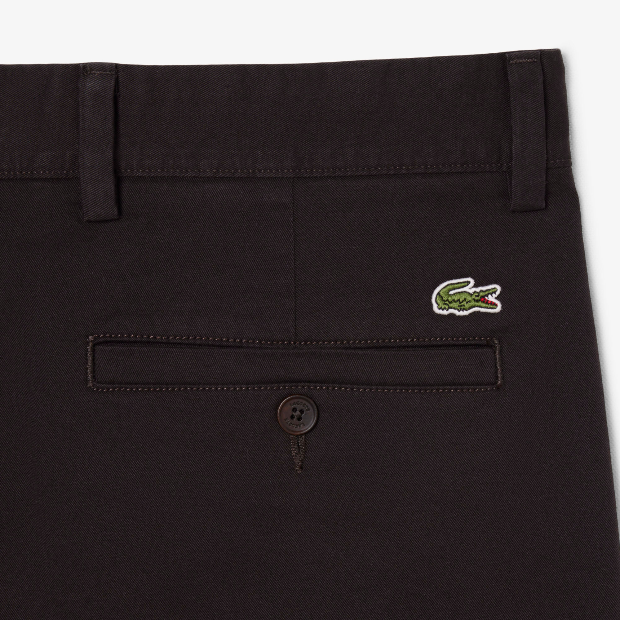 Lacoste Erkek Slim Fit Koyu Kahverengi Bermuda Şort görsel 8