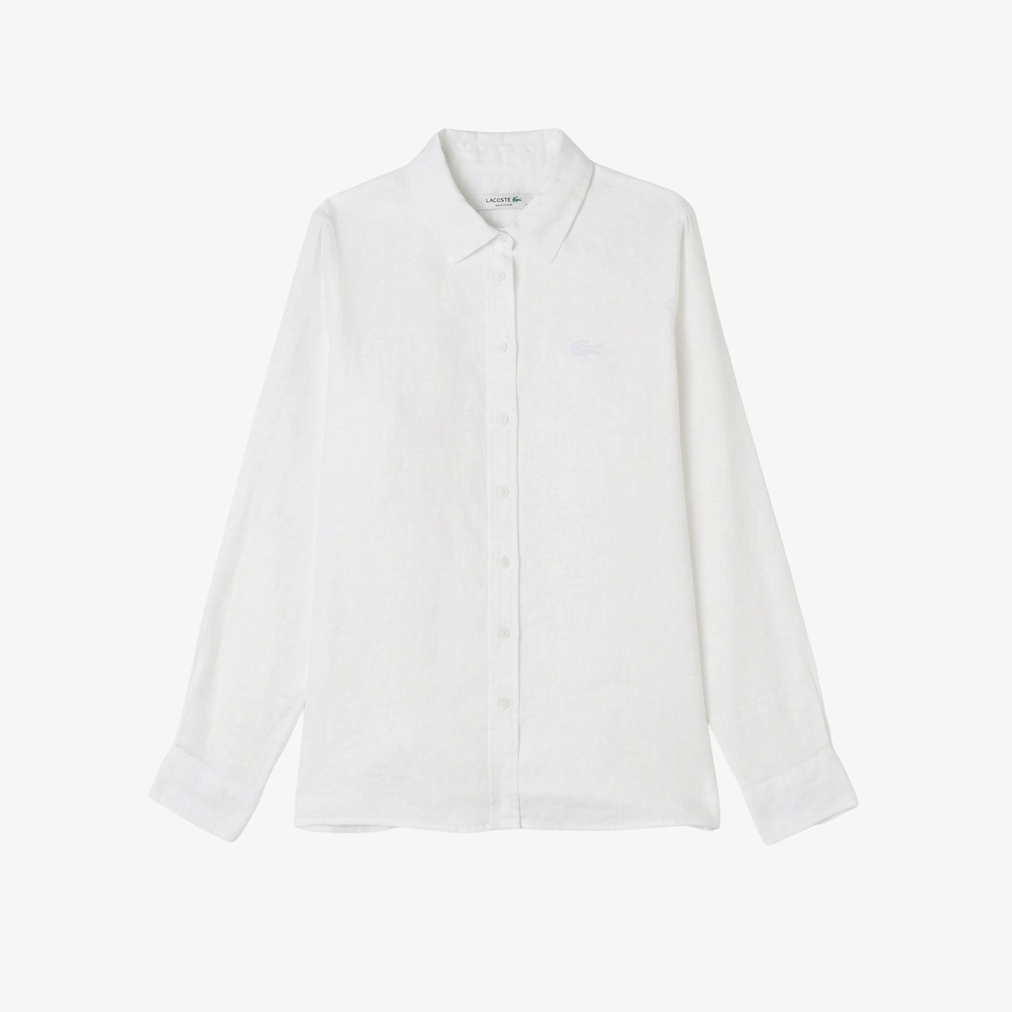 Lacoste Kadın Relaxed Fit Beyaz Gömlek görsel 3