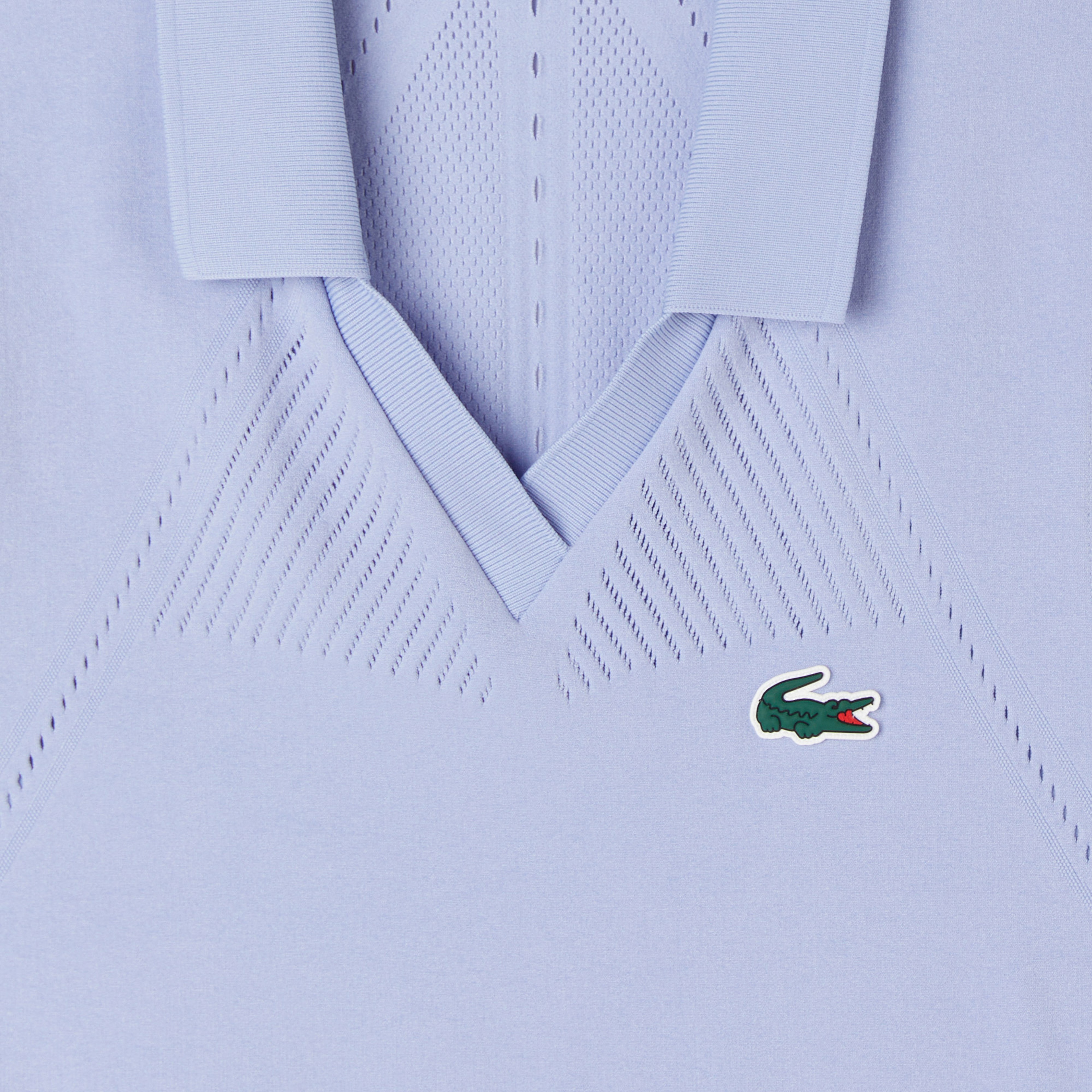 Kadın Flare Fit Kolsuz Polo Yaka Mavi Elbise