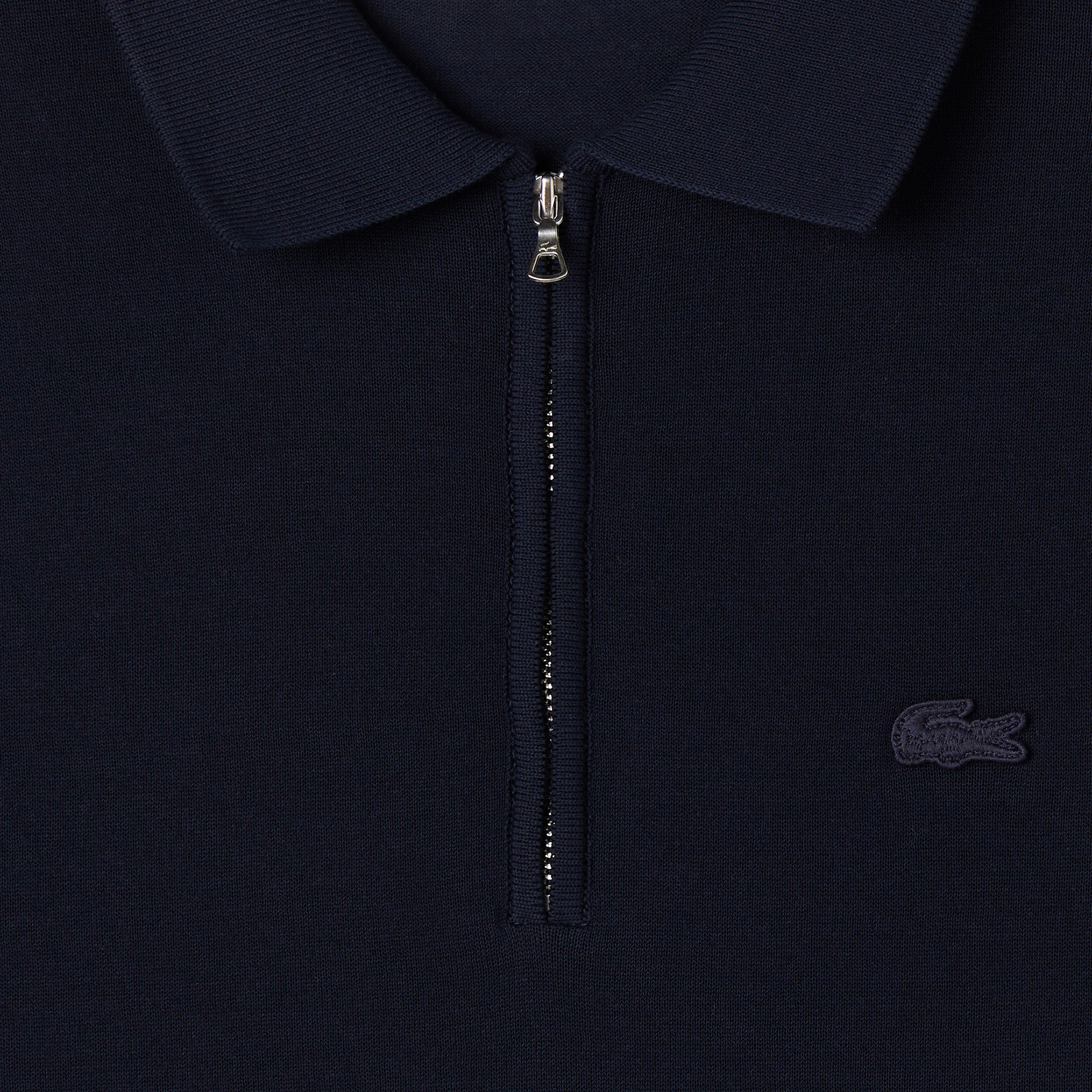 Erkek Classic Fit Kısa Kollu Polo Yaka Lacivert Triko