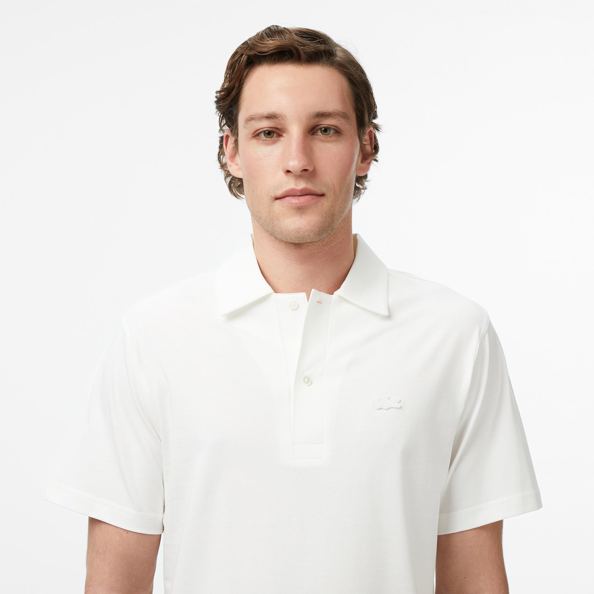 Lacoste Erkek Classic Fit Beyaz Paris Polo görsel 6