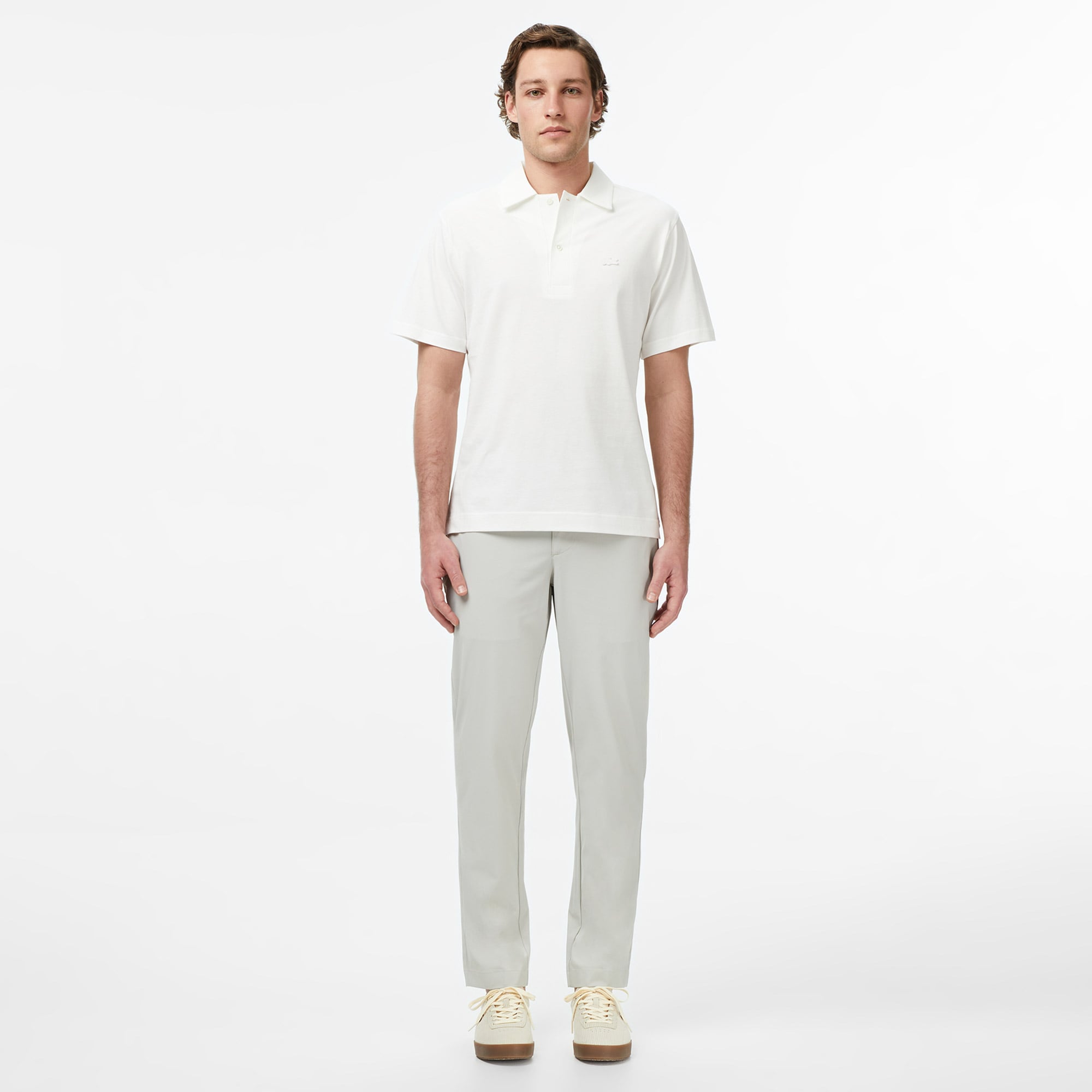 Lacoste Erkek Classic Fit Beyaz Paris Polo görsel 5