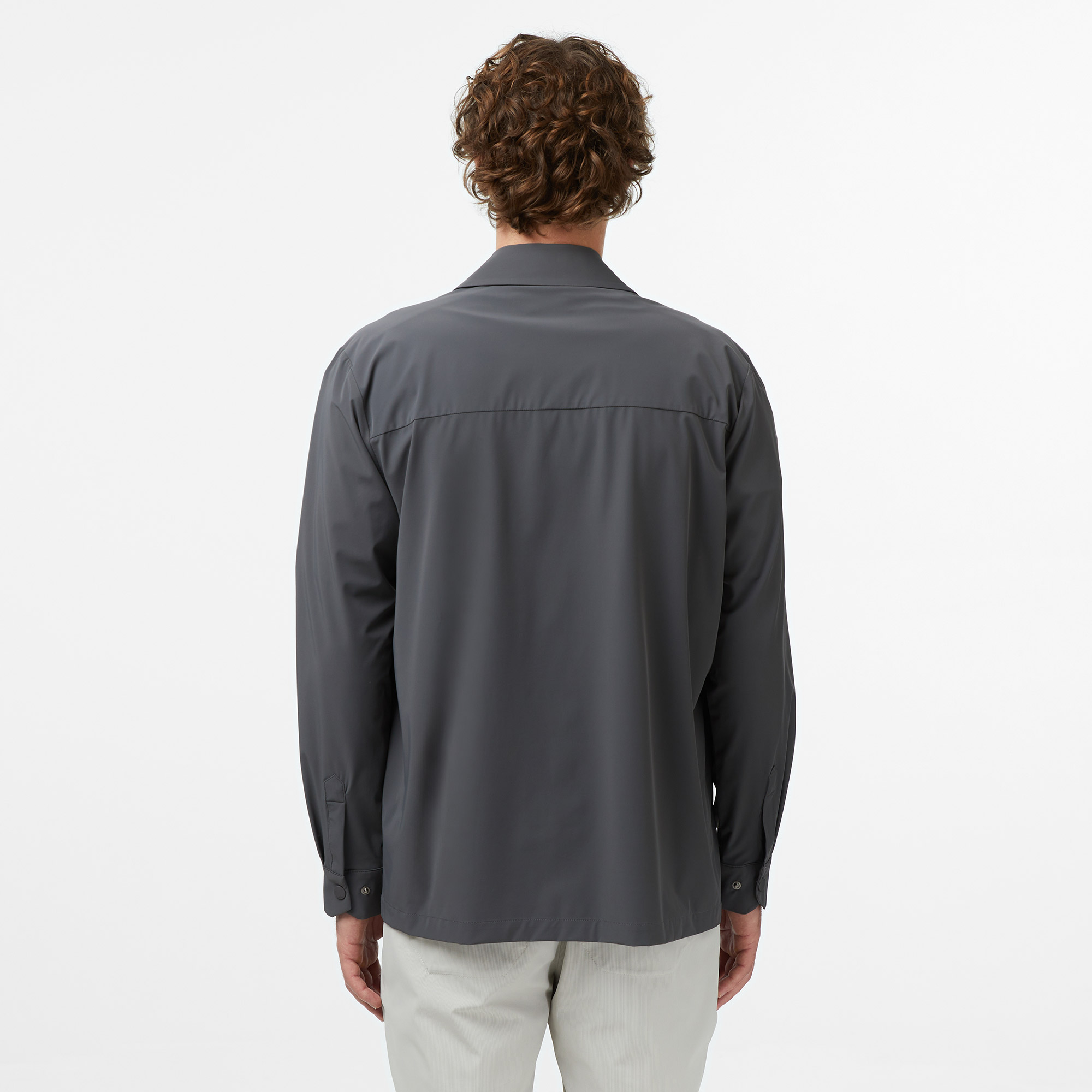 Lacoste Erkek Regular Fit Koyu Gri Dış Gömlek görsel 2