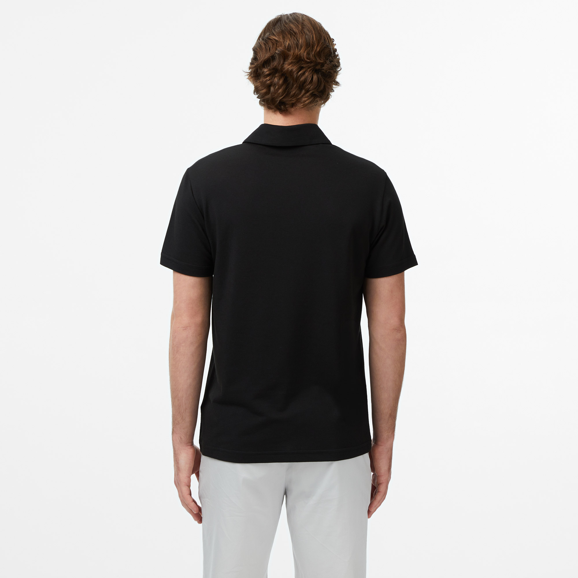 Lacoste Erkek Regular Fit Siyah Polo görsel 2