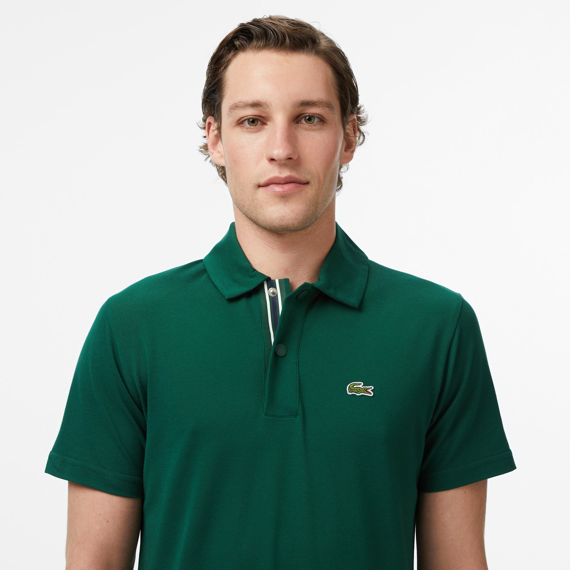 Lacoste Erkek Regular Fit Koyu Yeşil Polo görsel 6