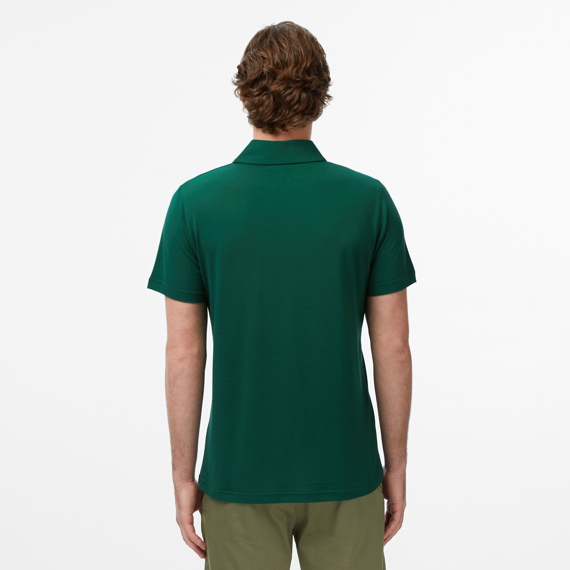 Erkek Regular Fit Koyu Yeşil Polo