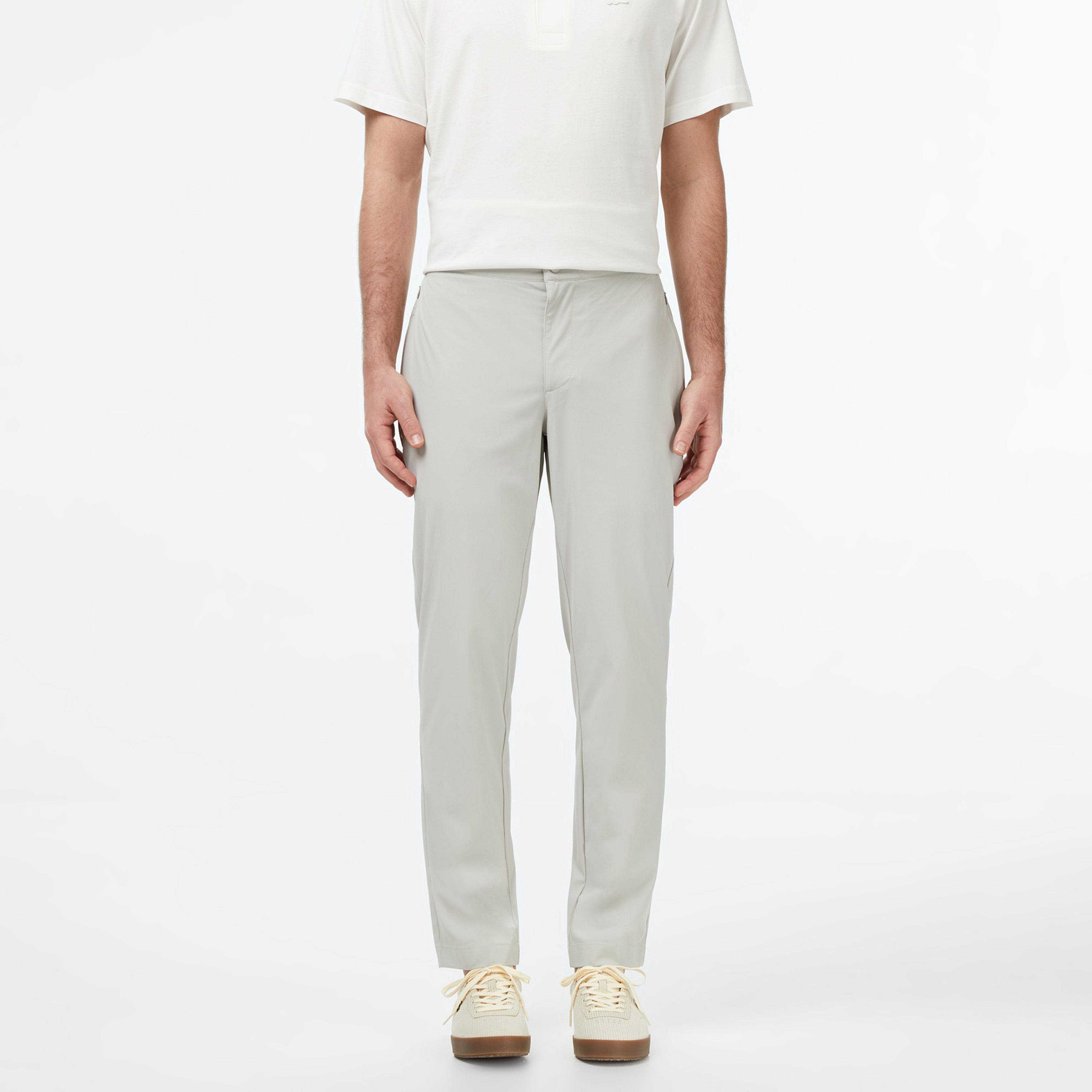 Erkek Tapered Fit Gri Pantolon