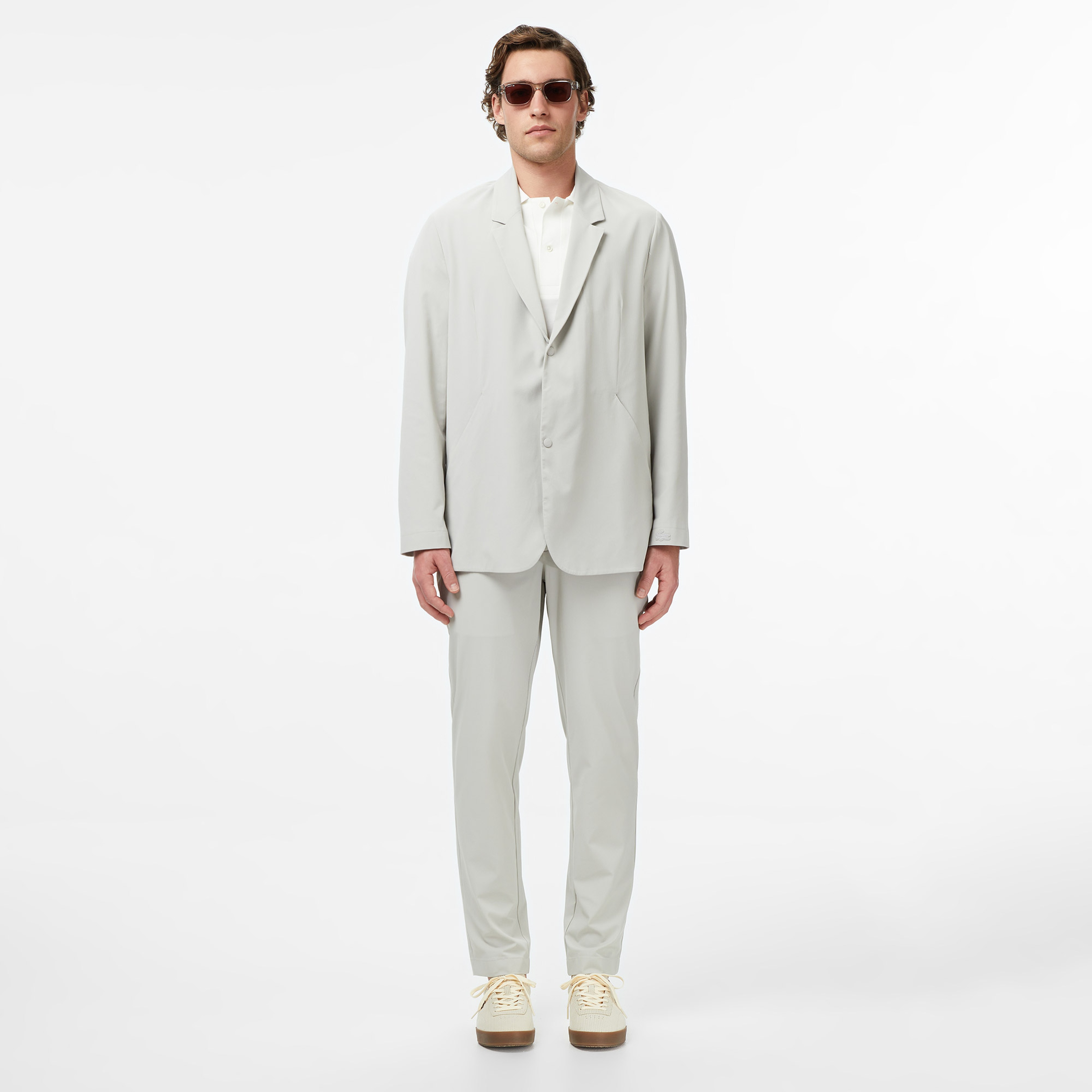 Erkek Tapered Fit Gri Pantolon