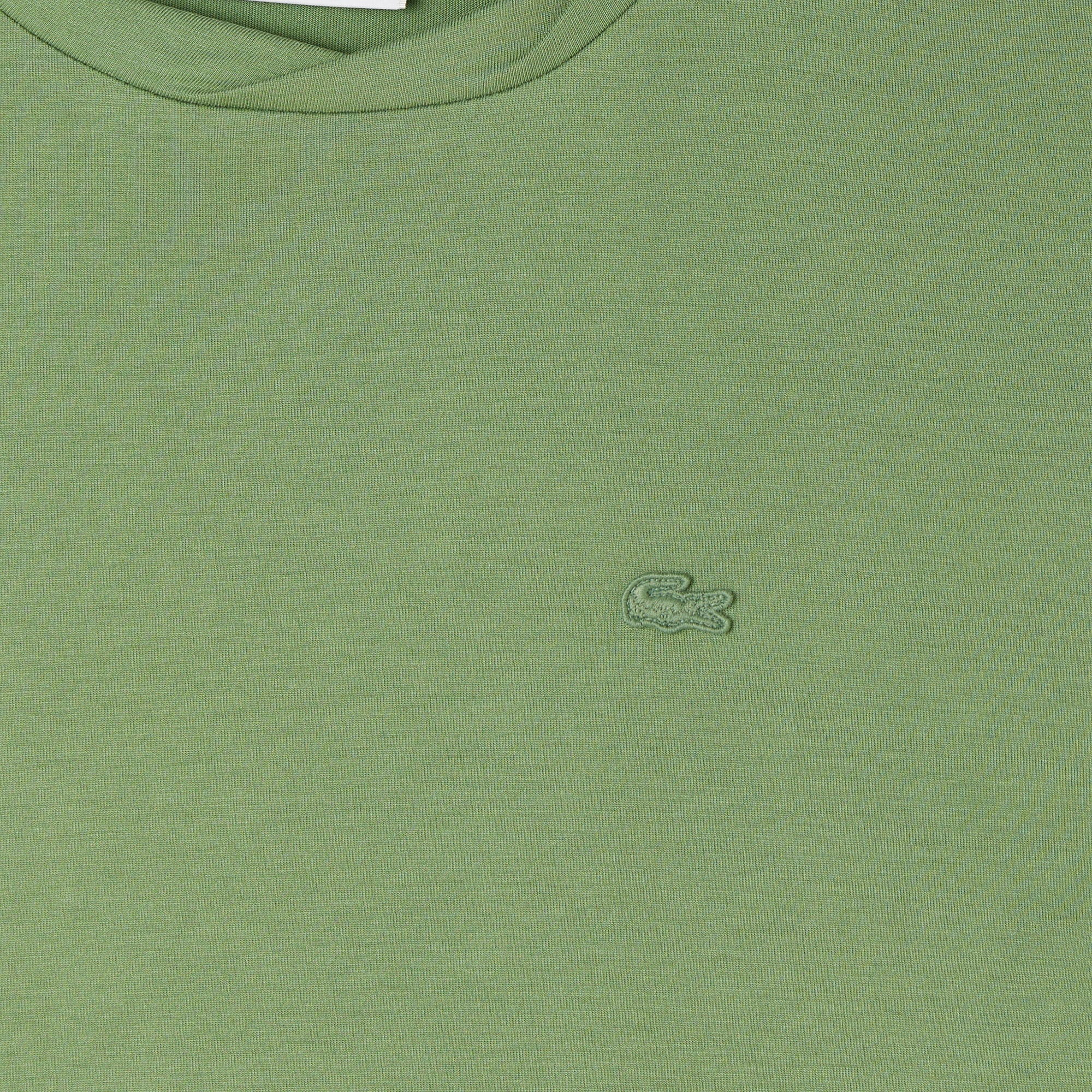 Kadın Relaxed Fit Bisiklet Yaka Yeşil T-Shirt