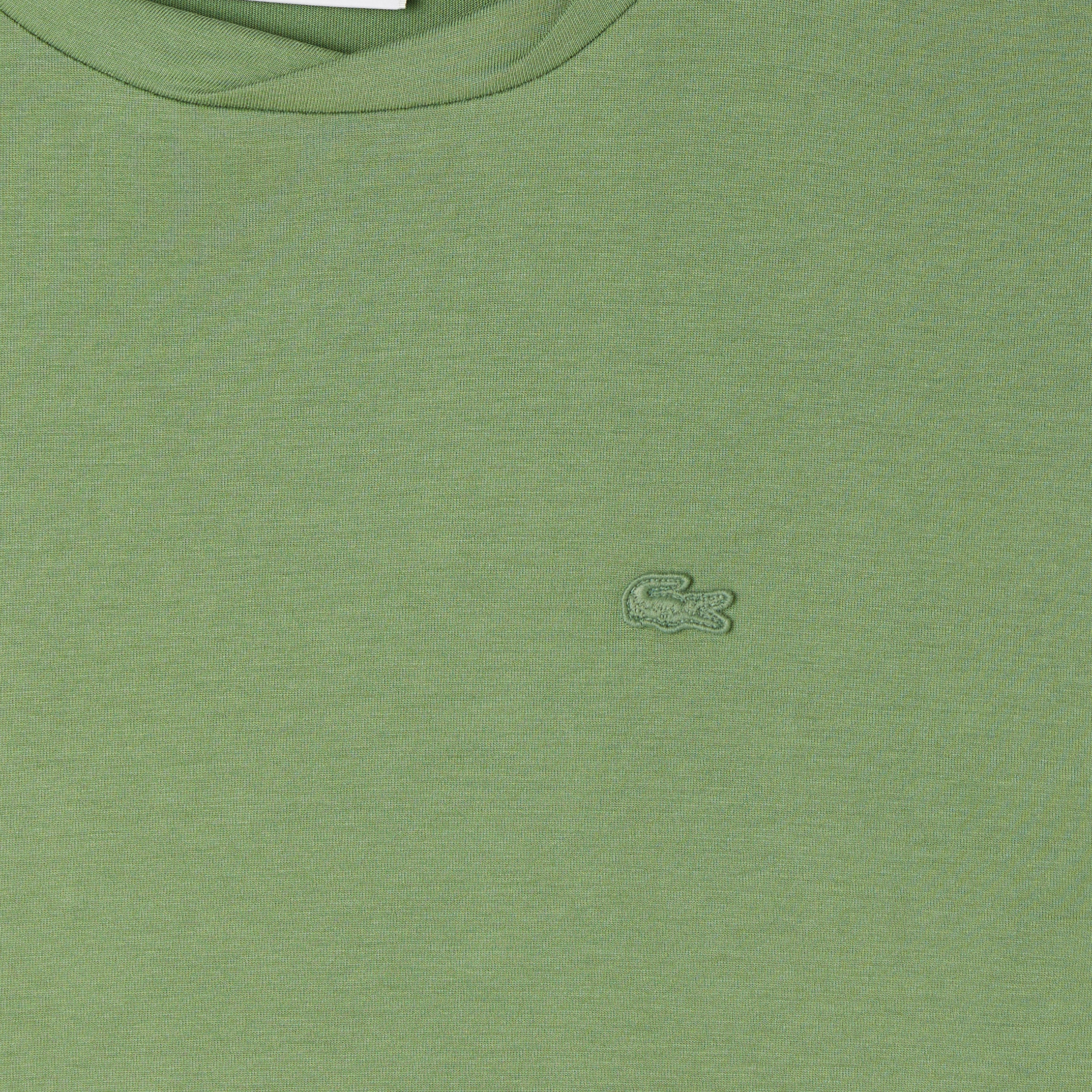 Kadın Relaxed Fit Bisiklet Yaka Yeşil T-Shirt