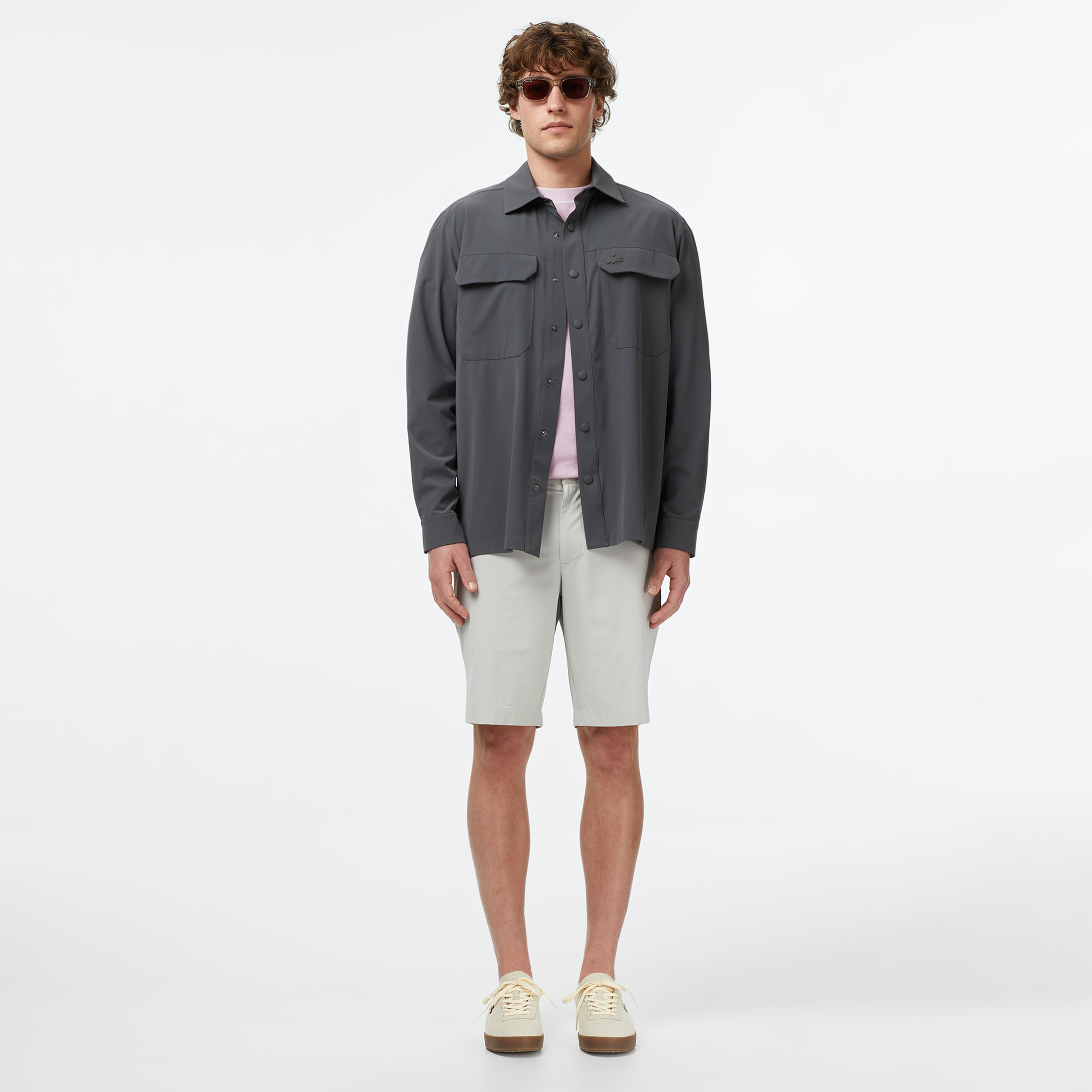 Erkek Regular Fit Koyu Gri Gömlek