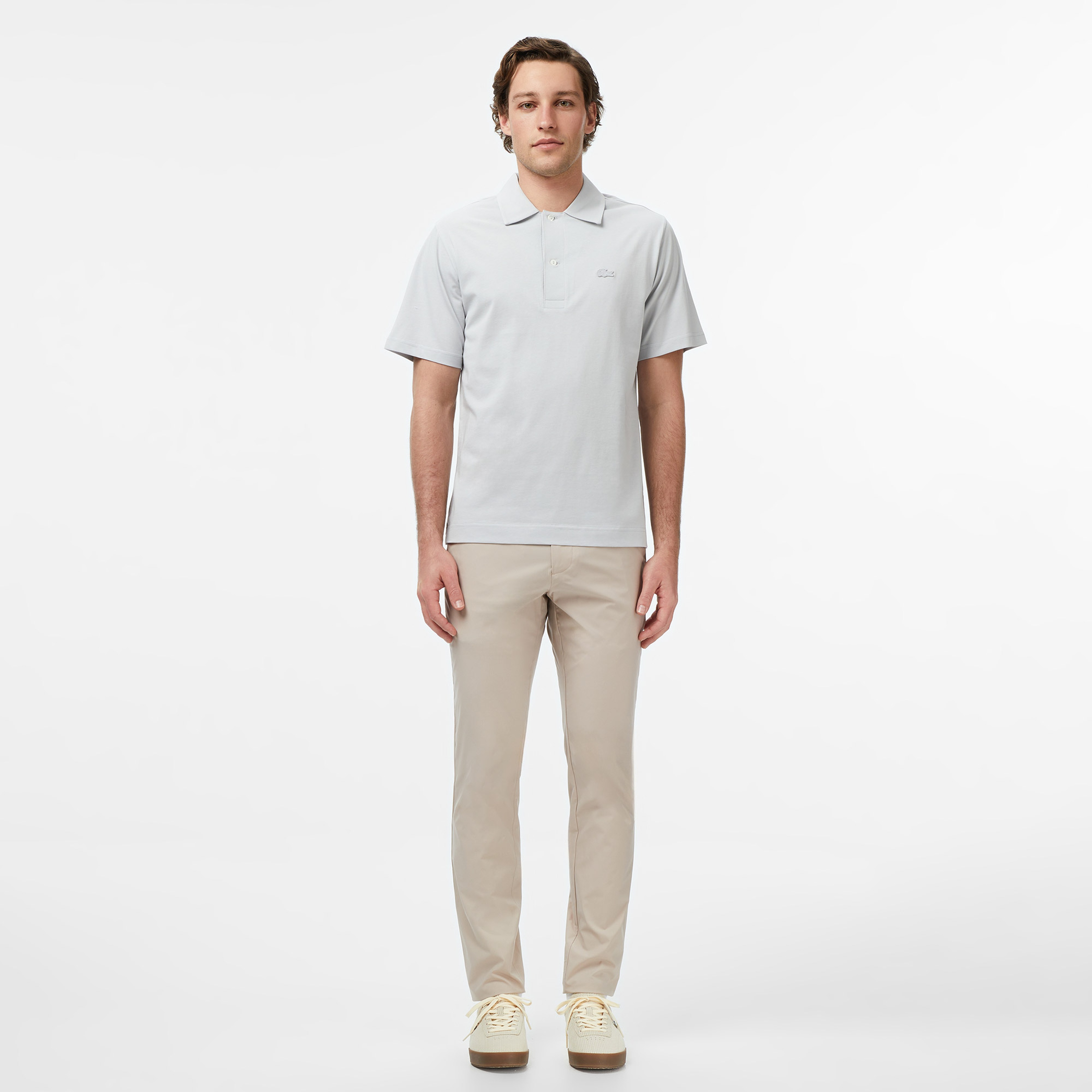 Erkek Classic Fit Gri Polo