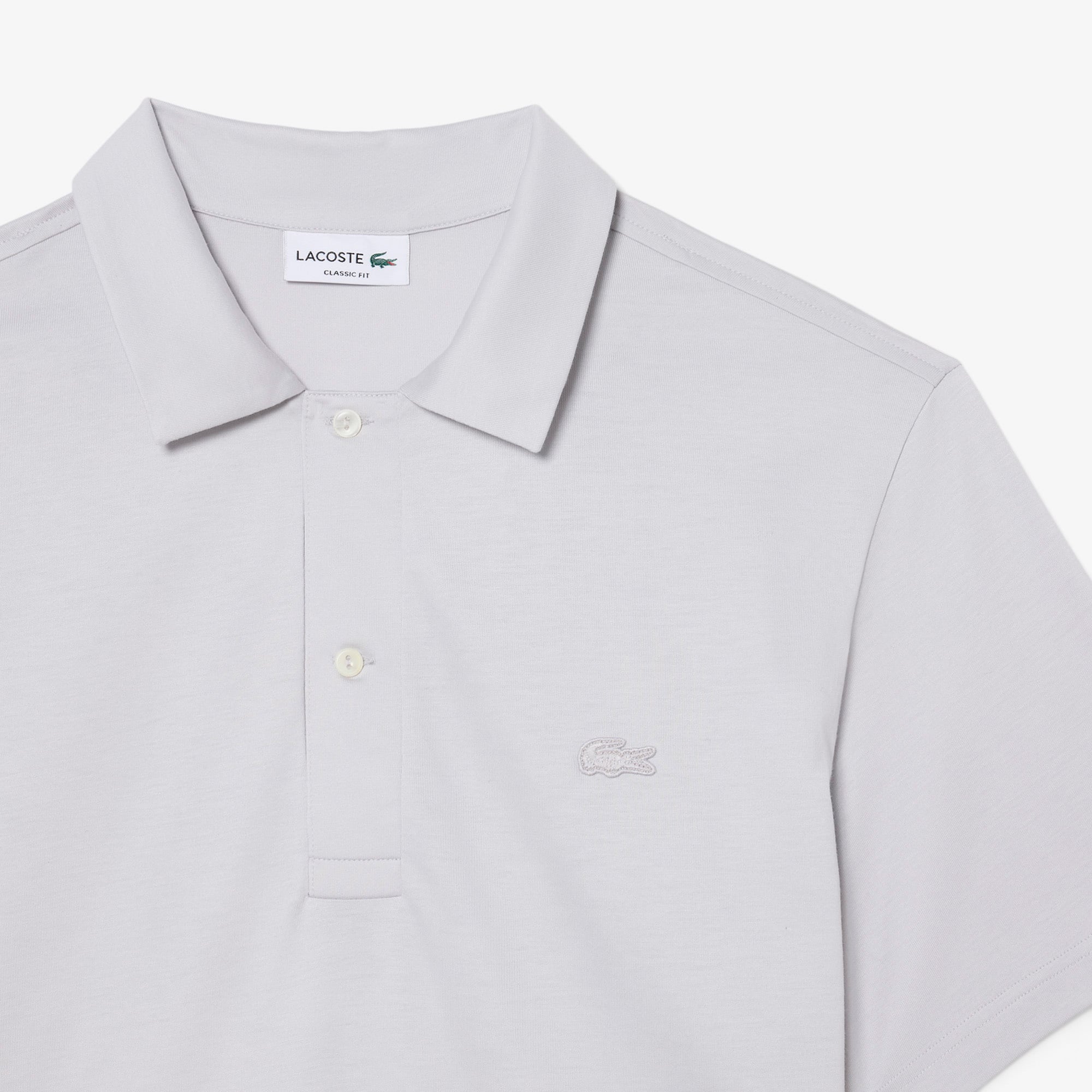 Lacoste Erkek Classic Fit Gri Paris Polo görsel 6