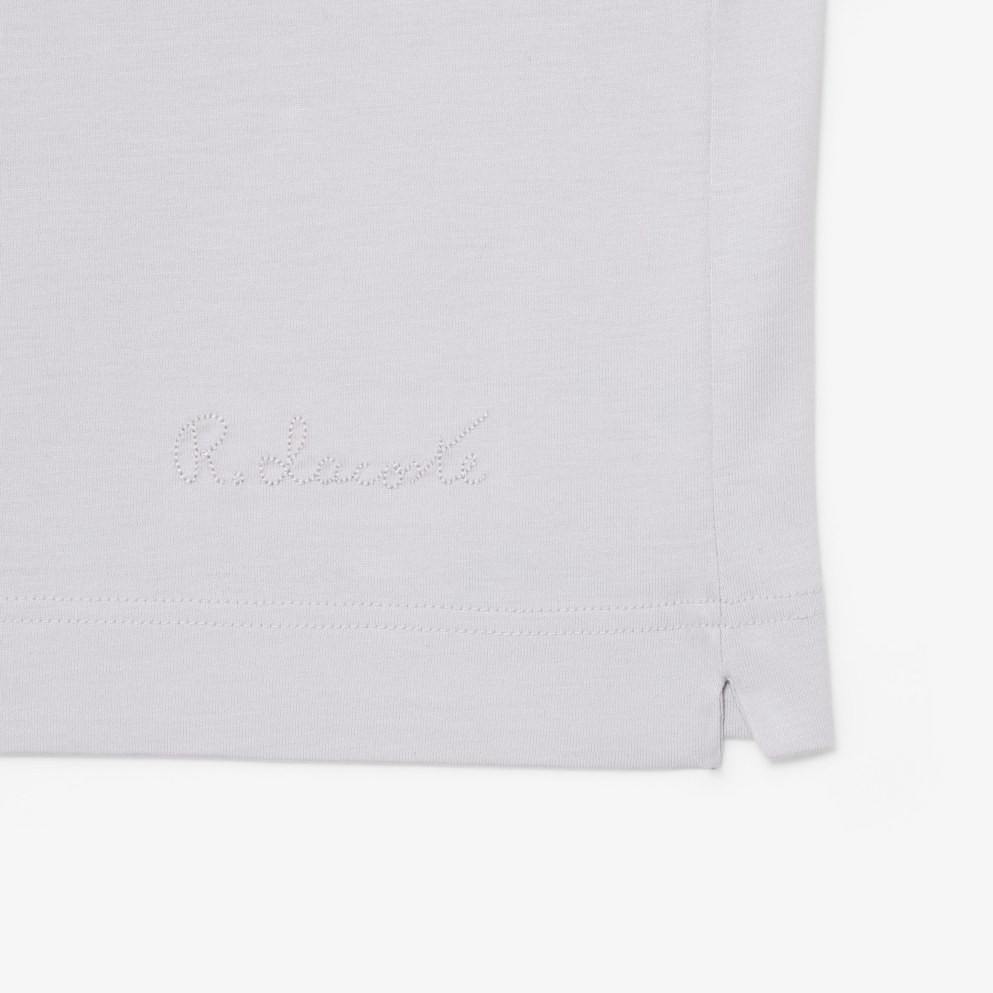 Lacoste Erkek Classic Fit Gri Paris Polo görsel 7