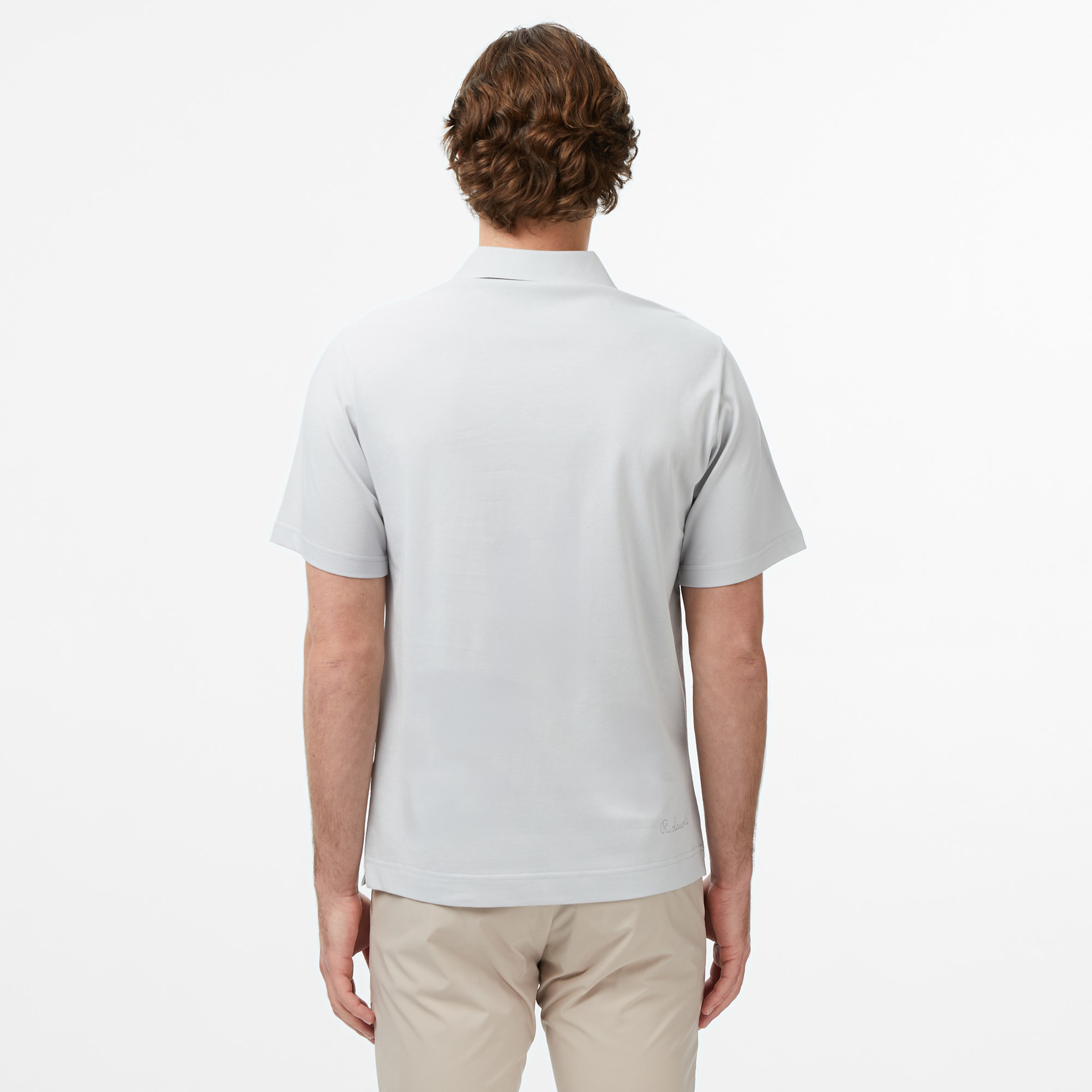 Erkek Classic Fit Gri Polo