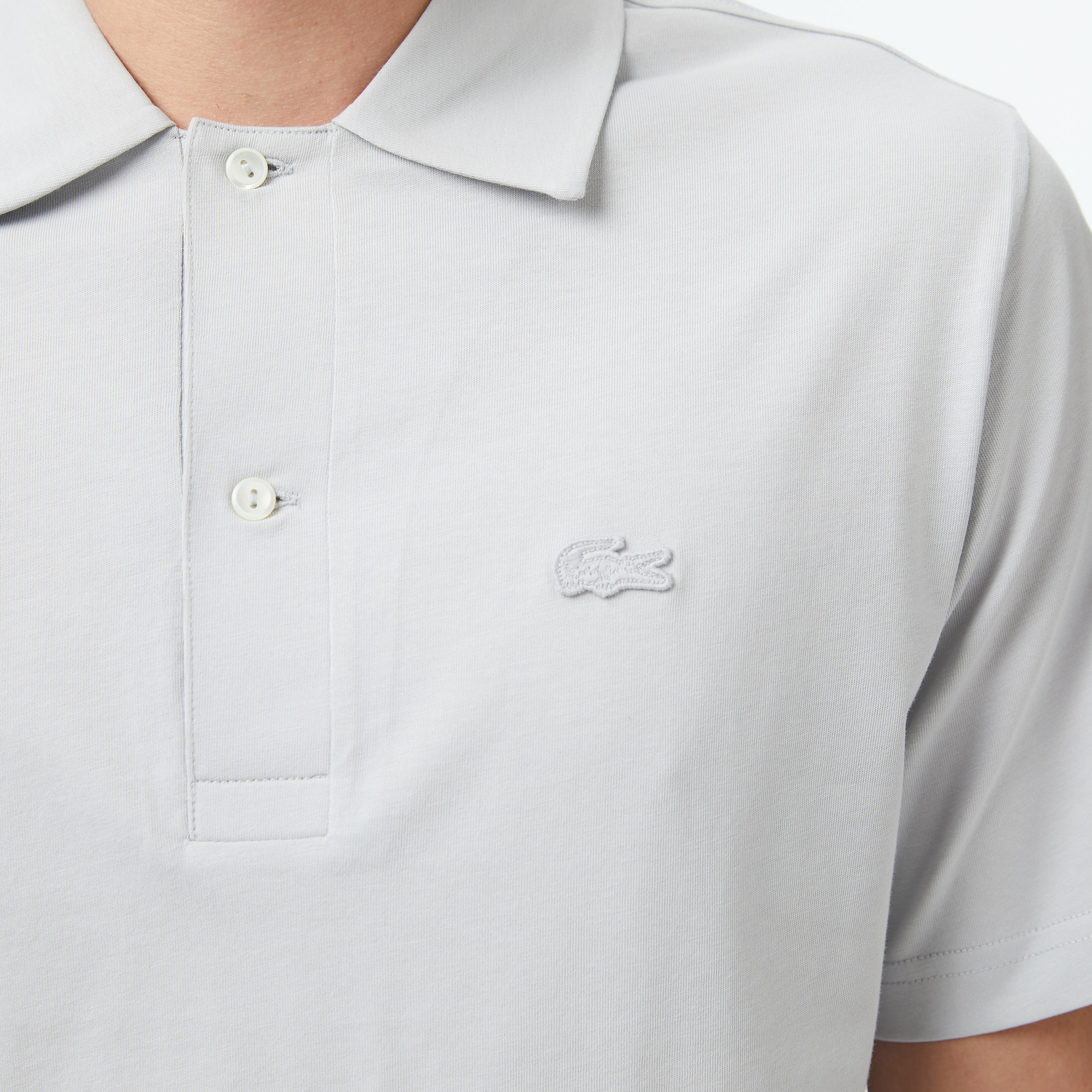 Erkek Classic Fit Gri Polo