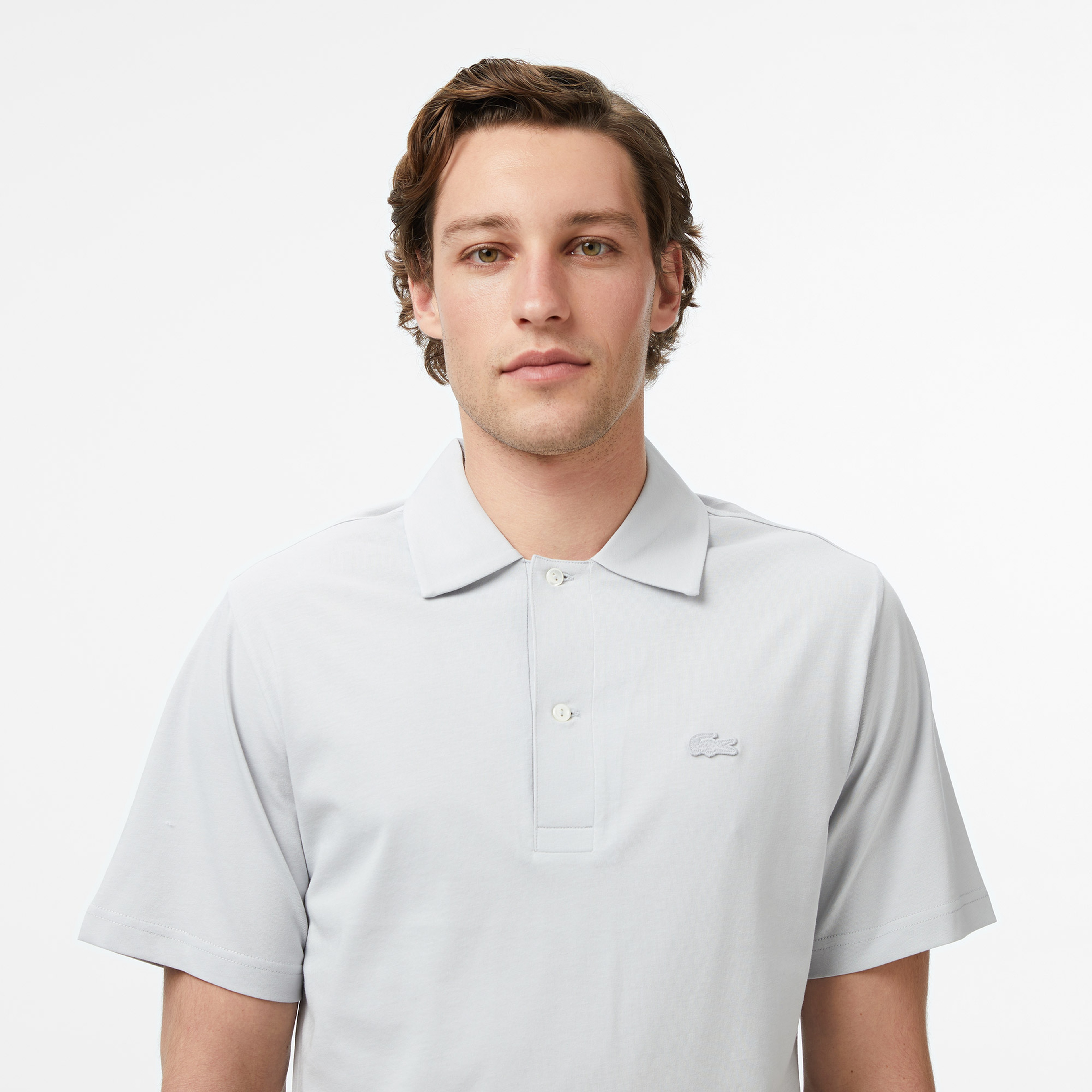 Erkek Classic Fit Gri Polo