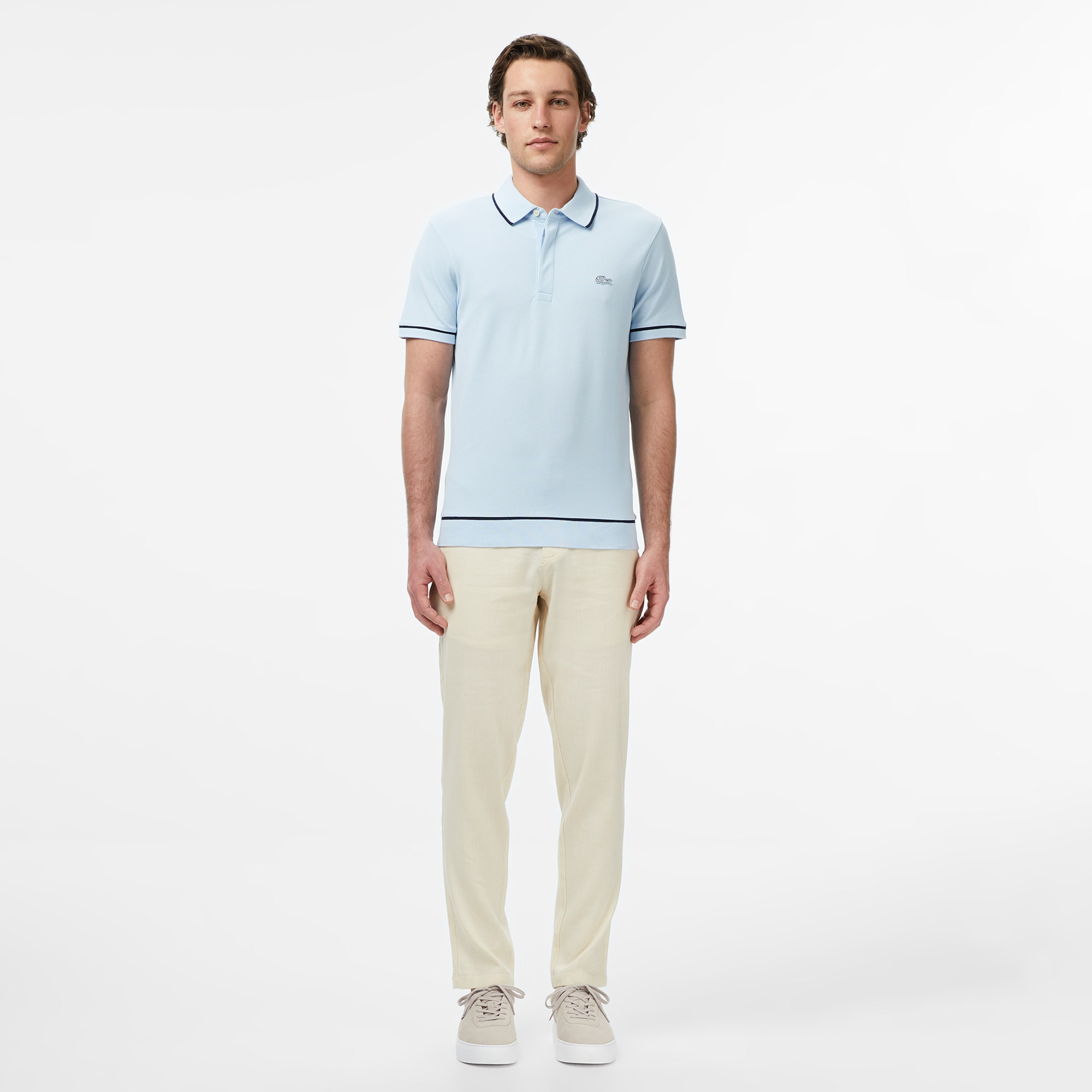 Erkek Tapered Fit Bej Pantolon