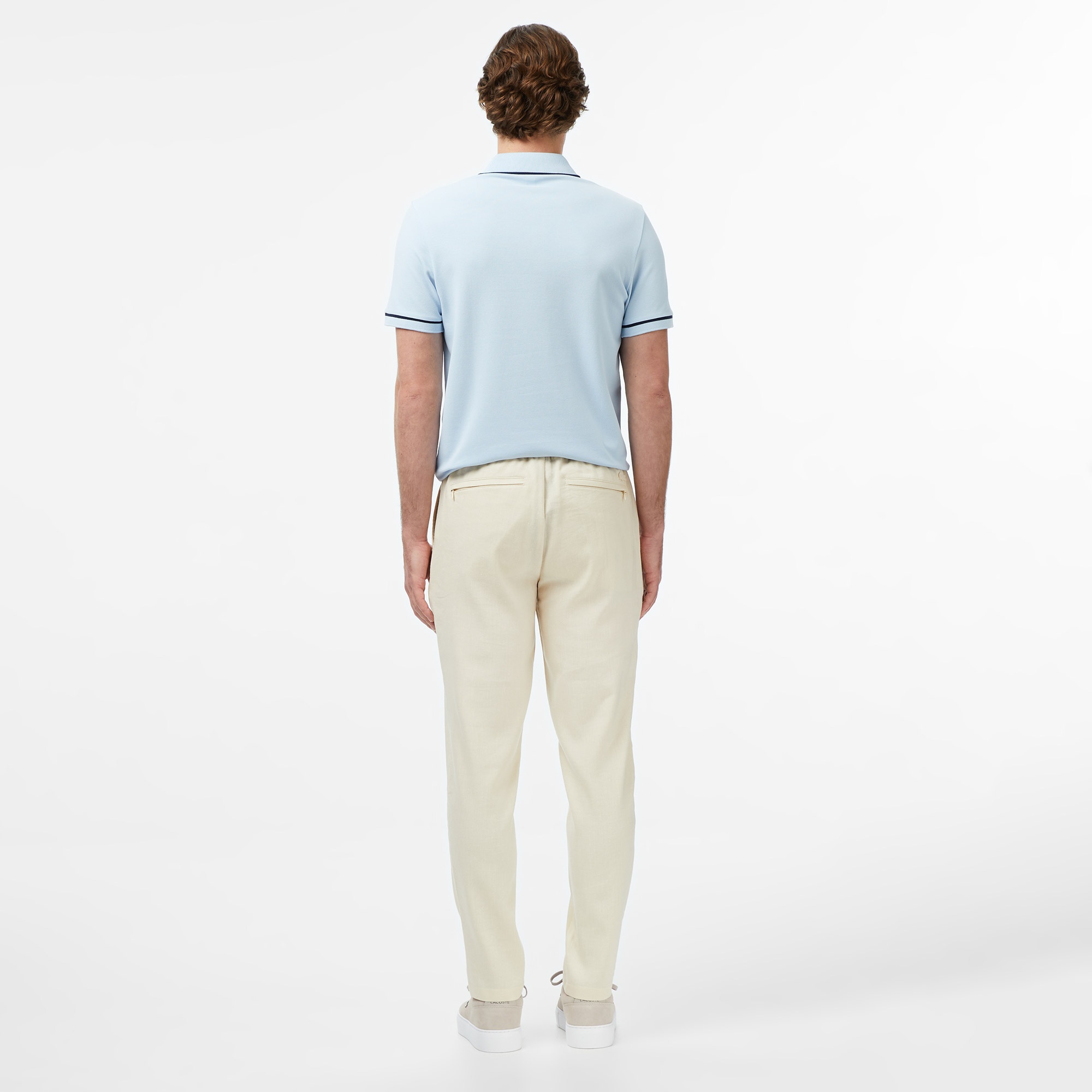 Erkek Tapered Fit Bej Pantolon