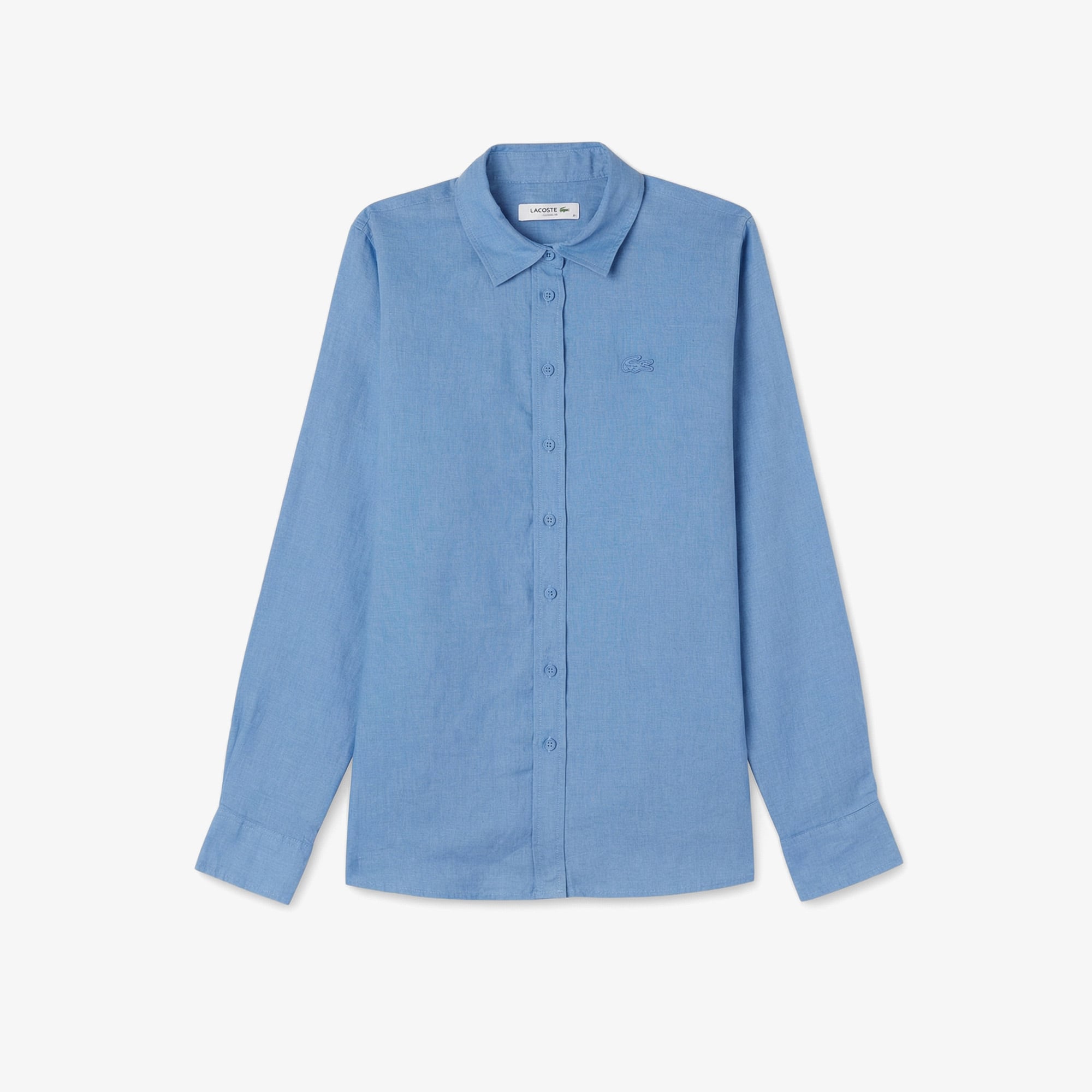 Lacoste Kadın Relaxed Fit Mavi Gömlek görsel 3