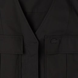 Kadın Classic Fit Kolsuz V Yaka Siyah Elbise Siyah