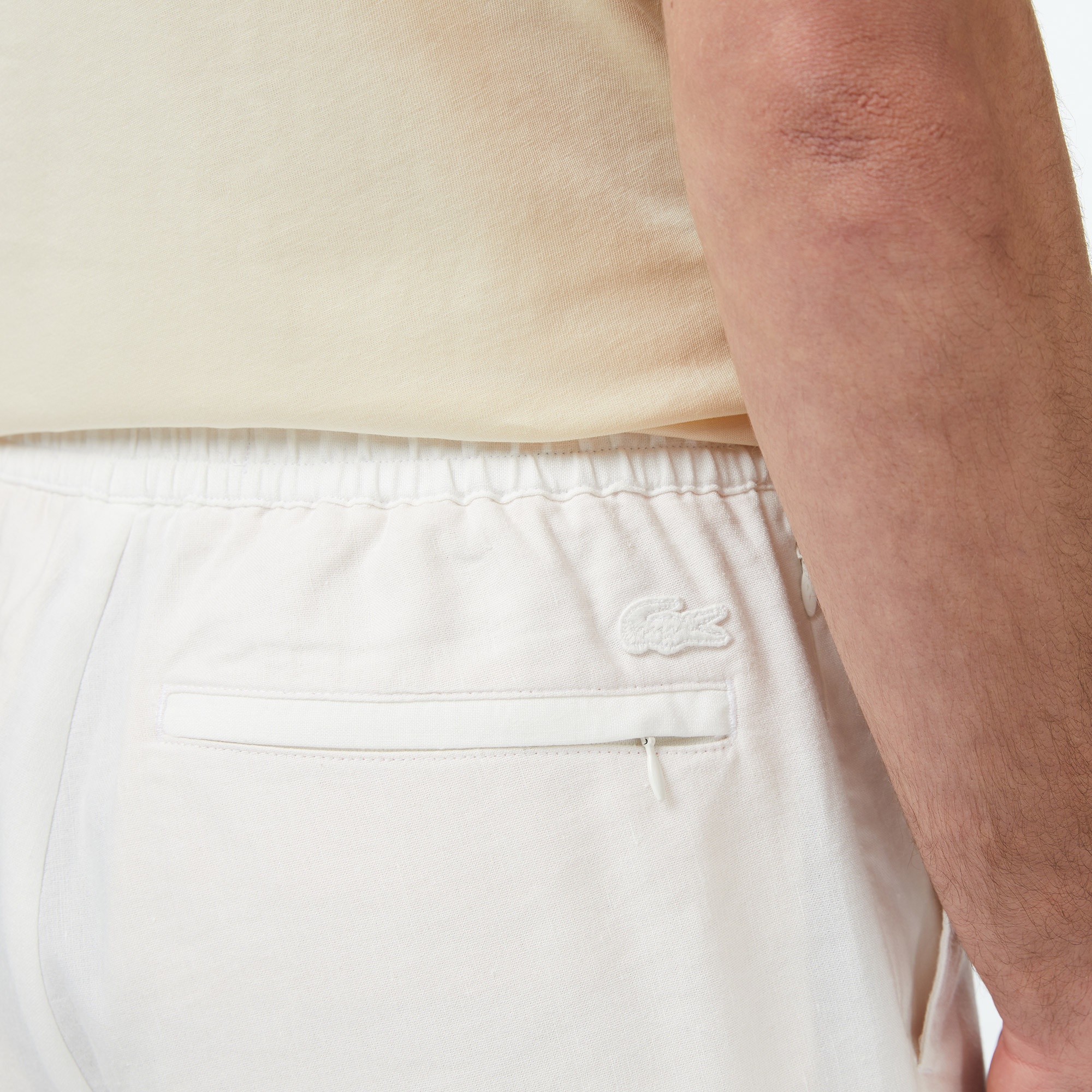 Erkek Tapered Fit Krem Pantolon