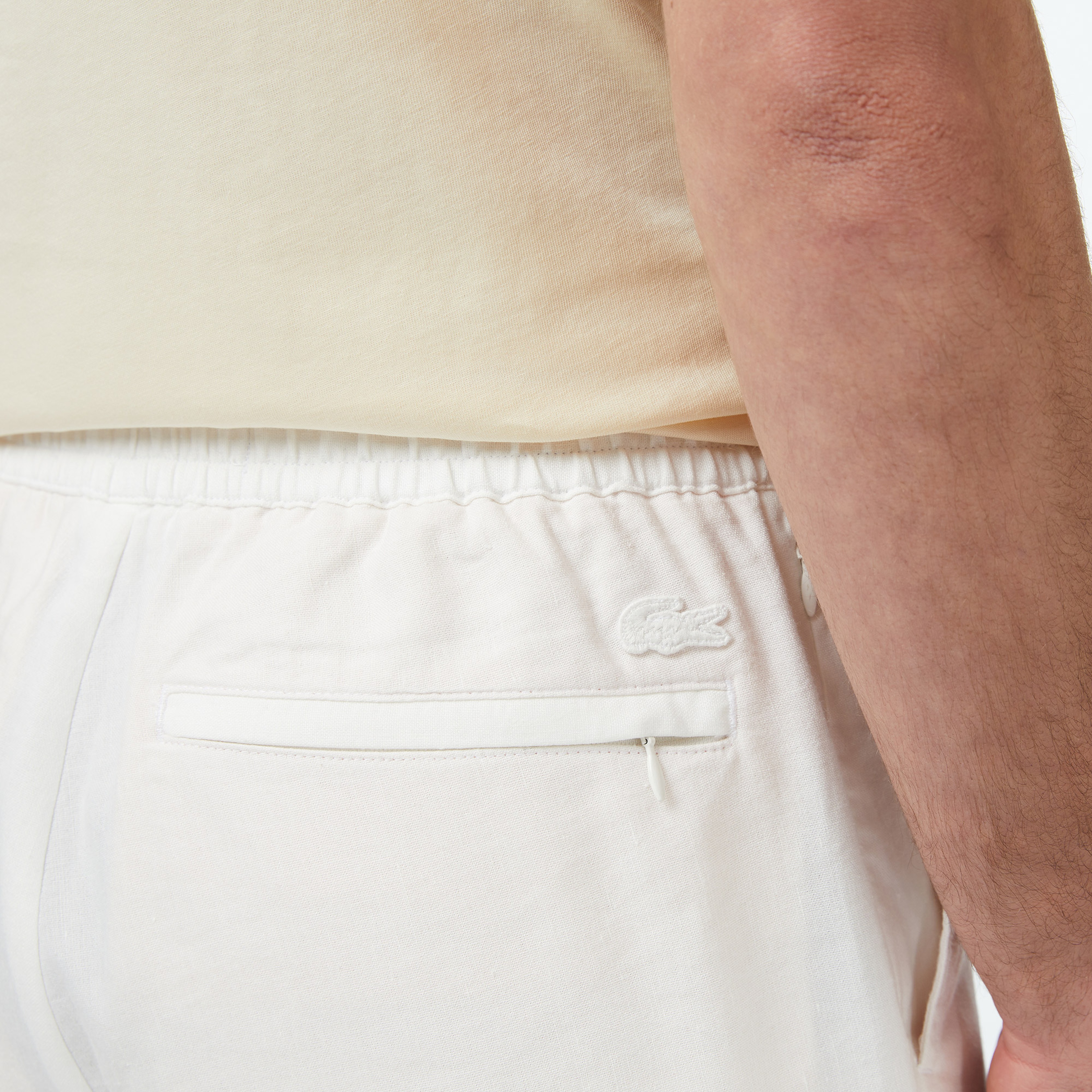 Erkek Tapered Fit Krem Pantolon