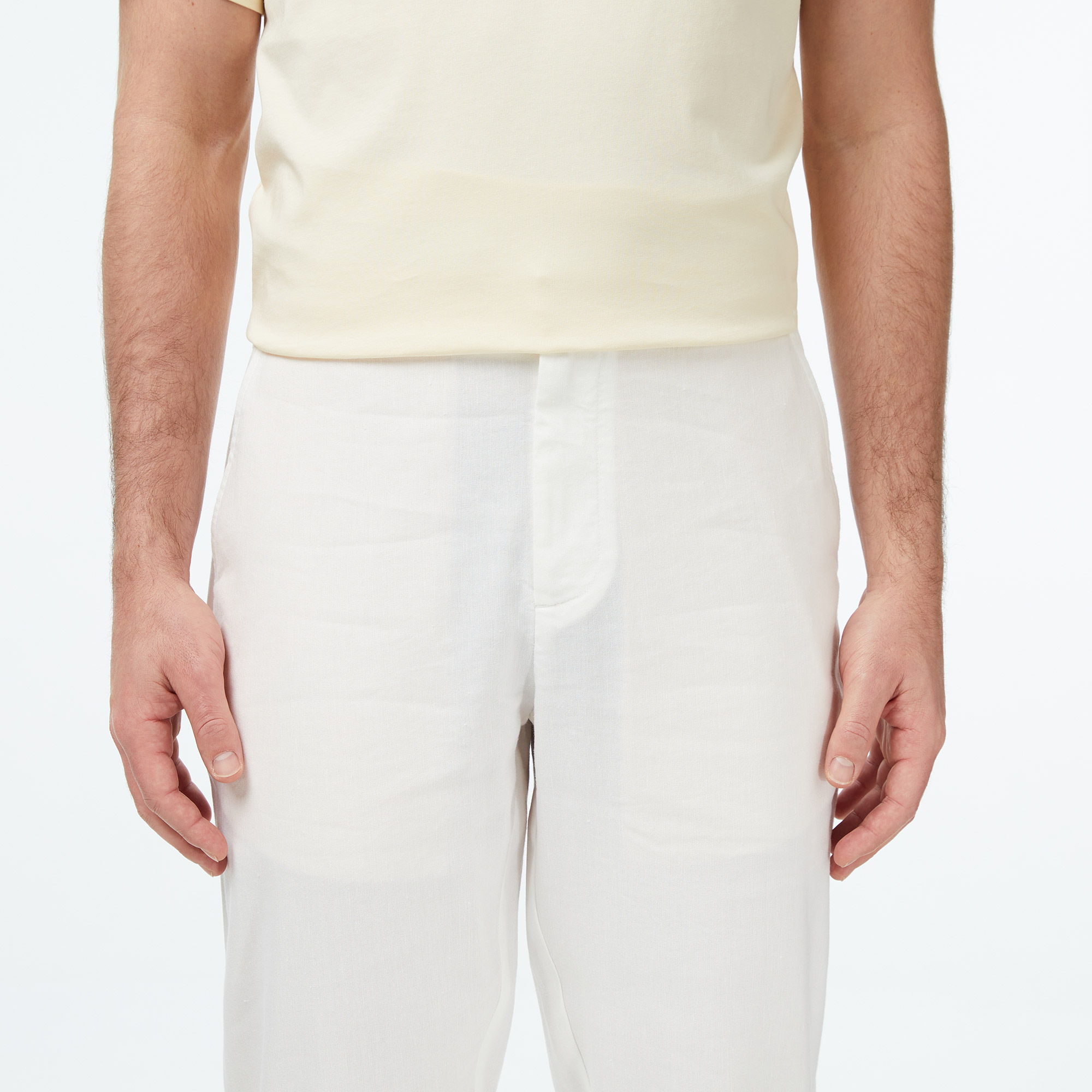Lacoste Erkek Tapered Fit Beyaz Chino Pantolon görsel 5