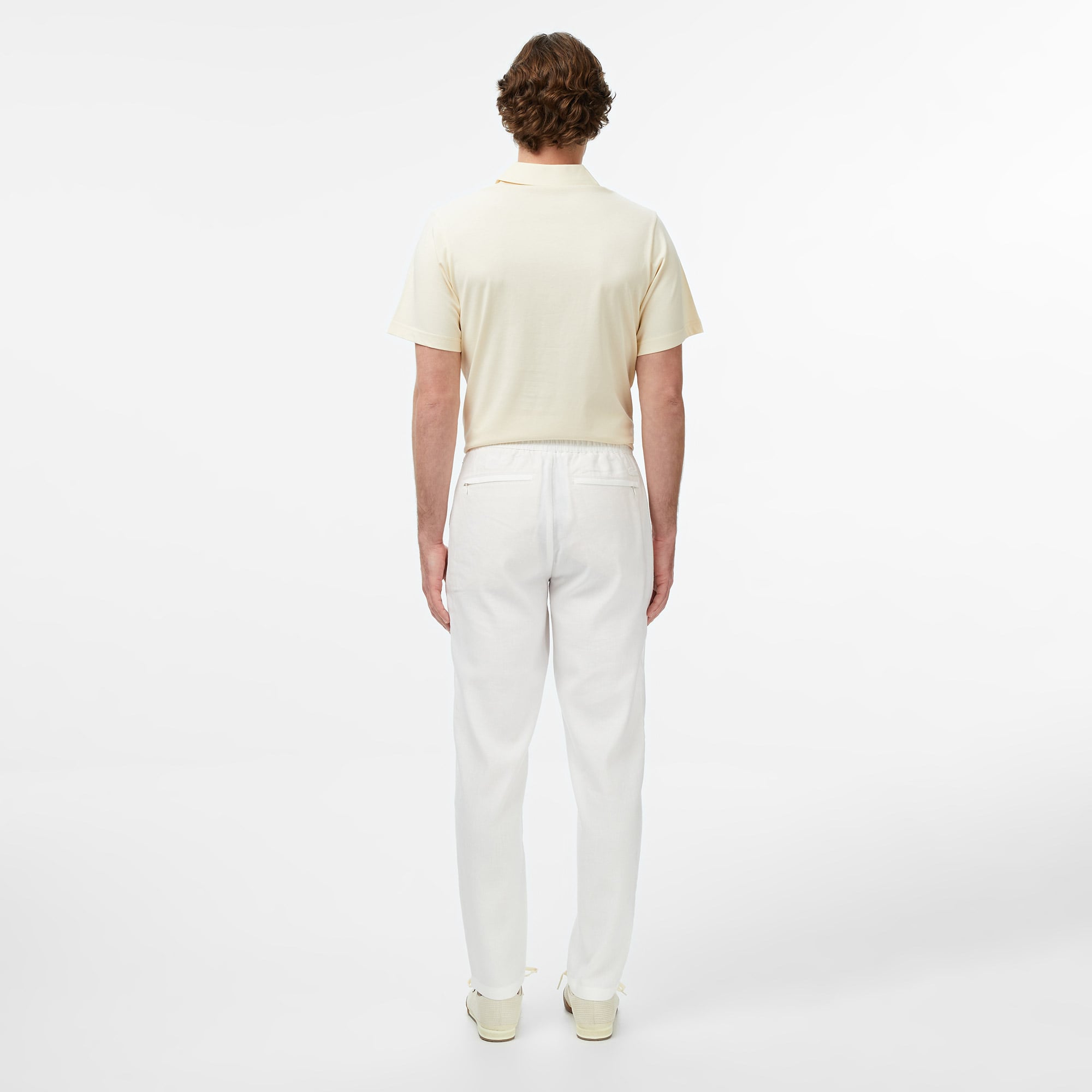 Lacoste Erkek Tapered Fit Beyaz Chino Pantolon görsel 2