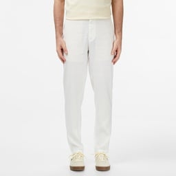 Erkek Tapered Fit Beyaz Chino Pantolon Beyaz