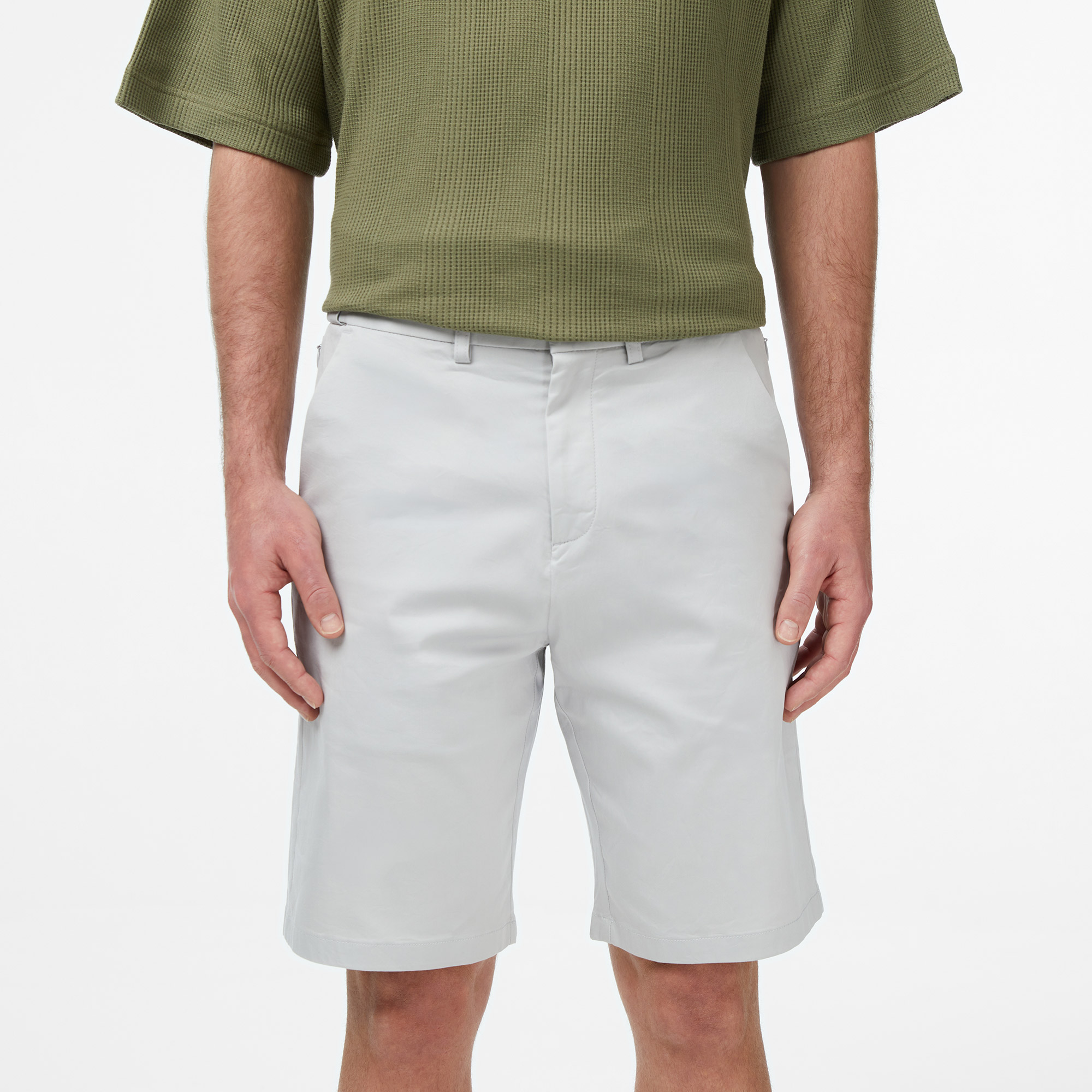 Lacoste Erkek Regular Fit Gri Bermuda Şort görsel 5