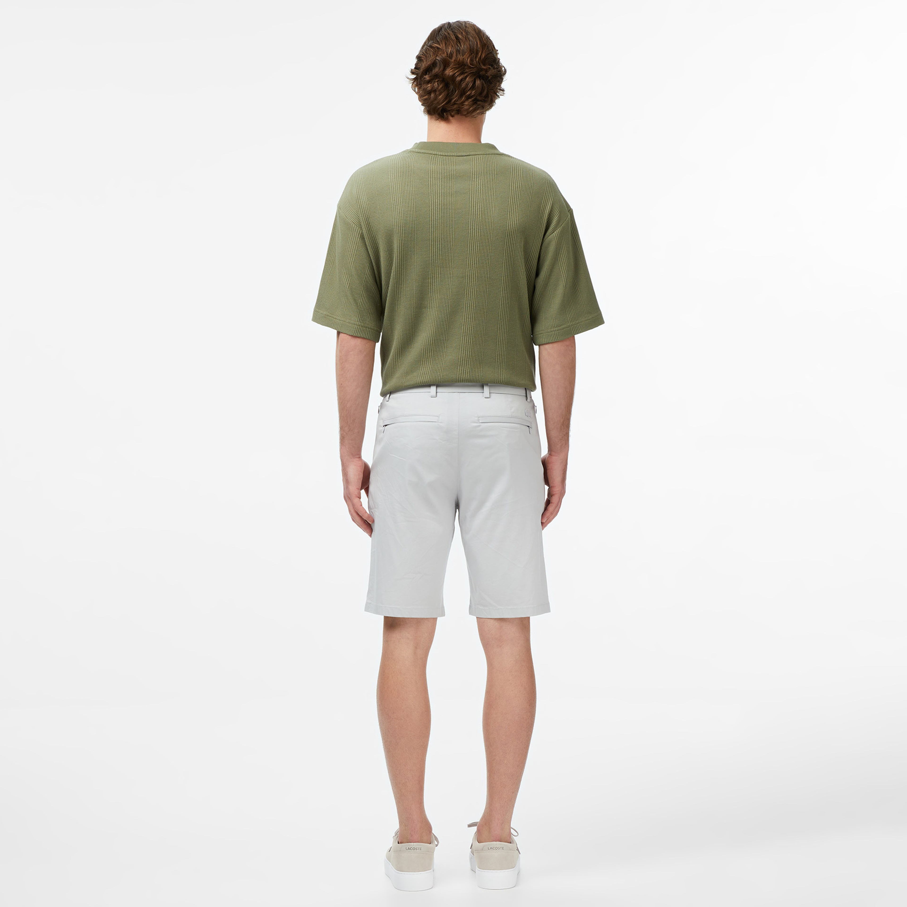 Erkek Regular Fit Gri Bermuda Şort