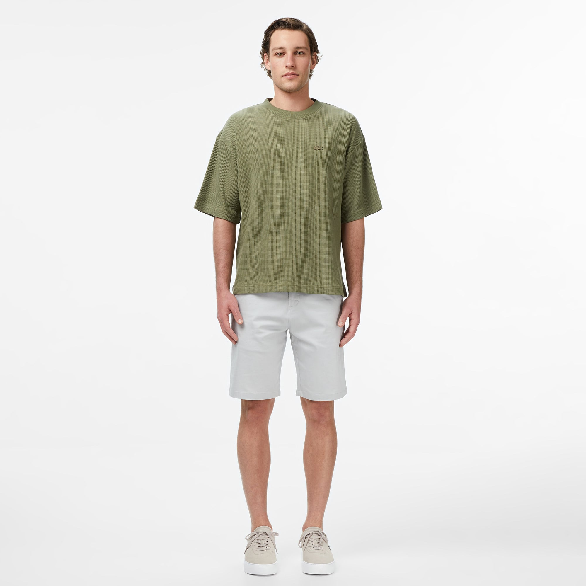 Lacoste Erkek Regular Fit Gri Bermuda Şort