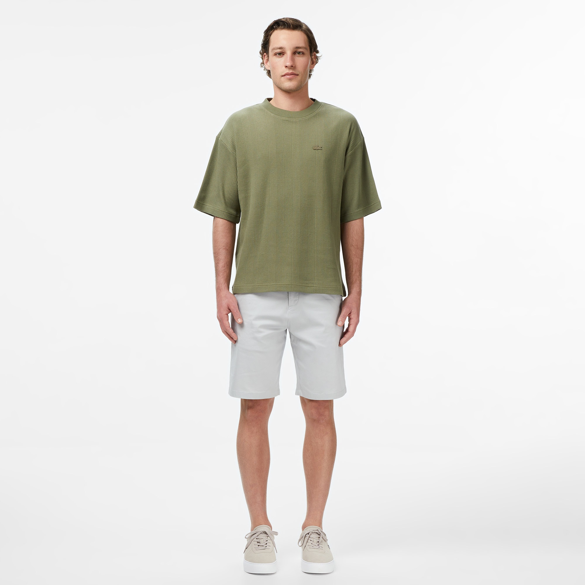 Erkek Regular Fit Gri Bermuda Şort