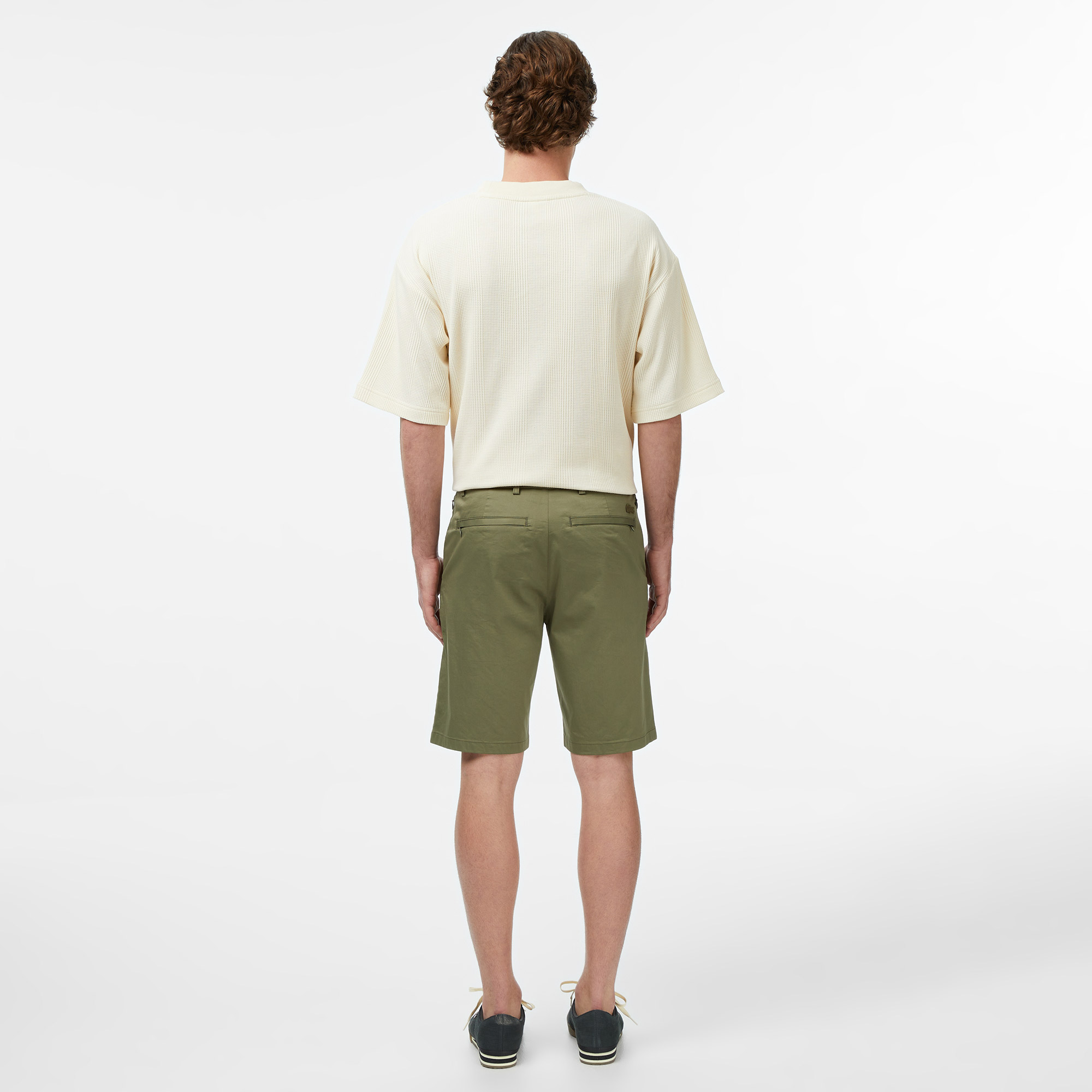 Lacoste Erkek Regular Fit Haki Bermuda Şort görsel 2