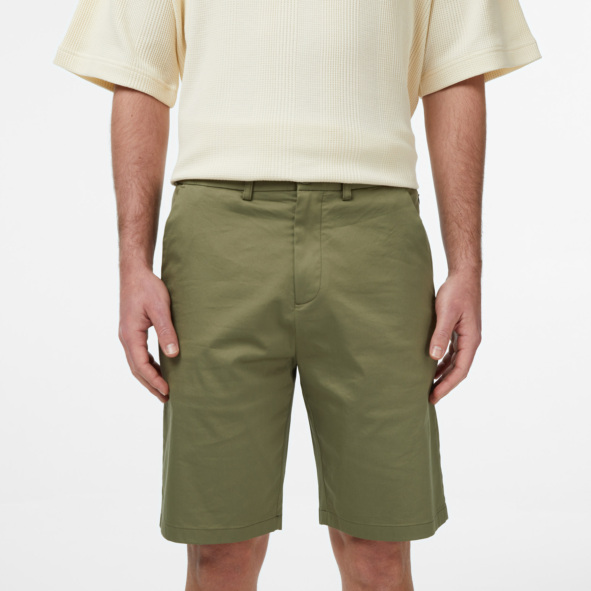 Lacoste Erkek Regular Fit Haki Bermuda Şort görsel 6