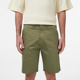 Erkek Regular Fit Haki Bermuda Şort Yeşil